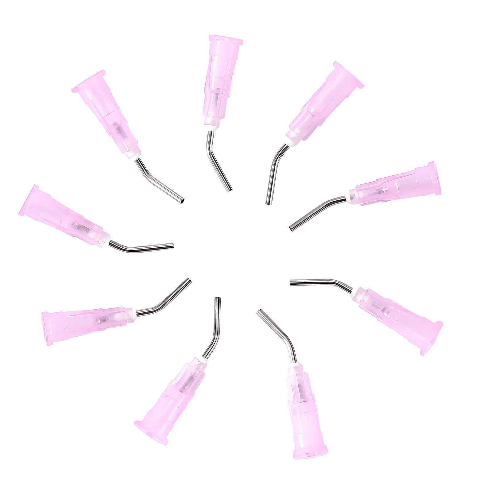 Dental Irrigation Bent Needle Dispensing Tips Acid Etch Flow Tip Needle Flowing