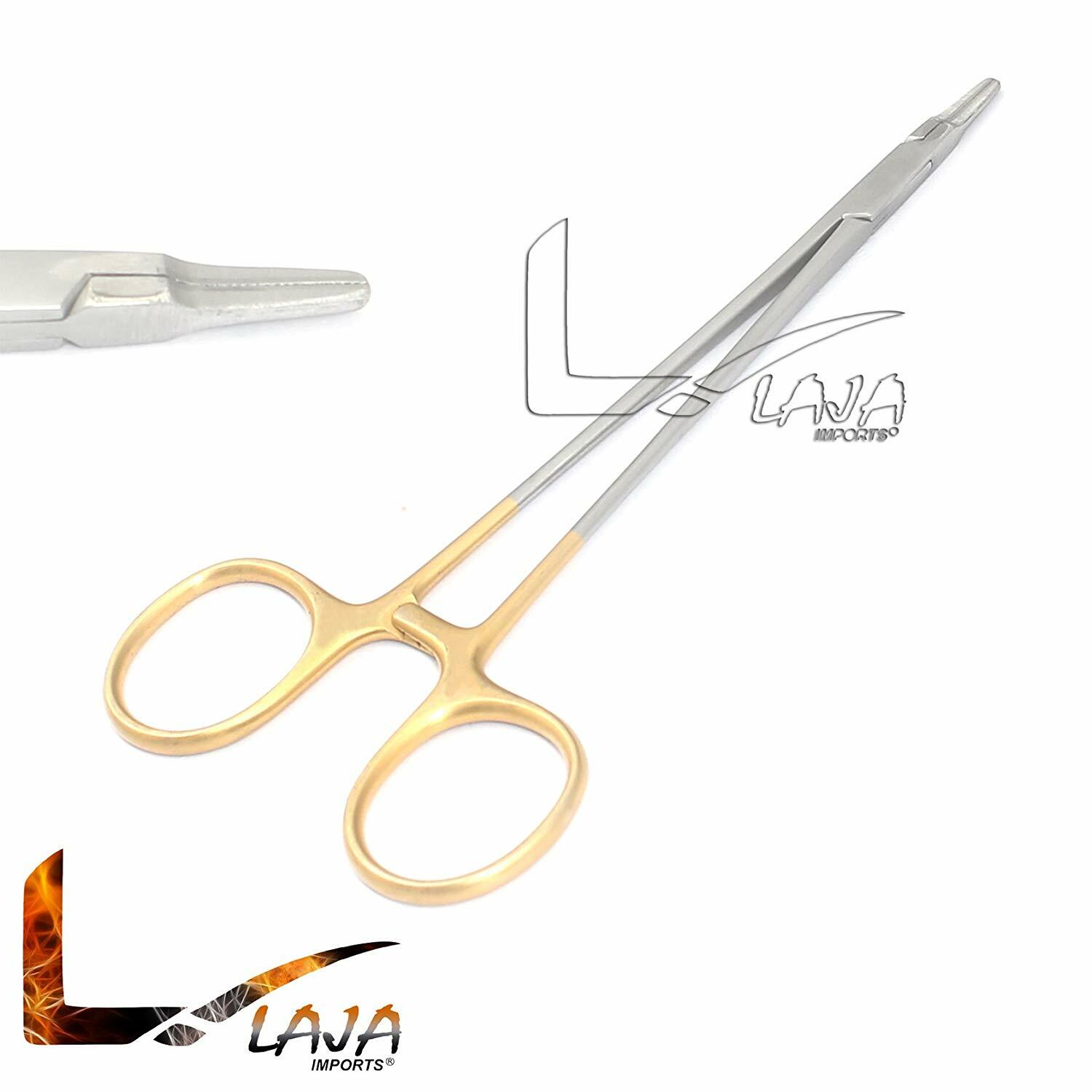 TC Ryder Fisherman Needle Holder 7″ Straight Smooth Narrow Surgical Dental