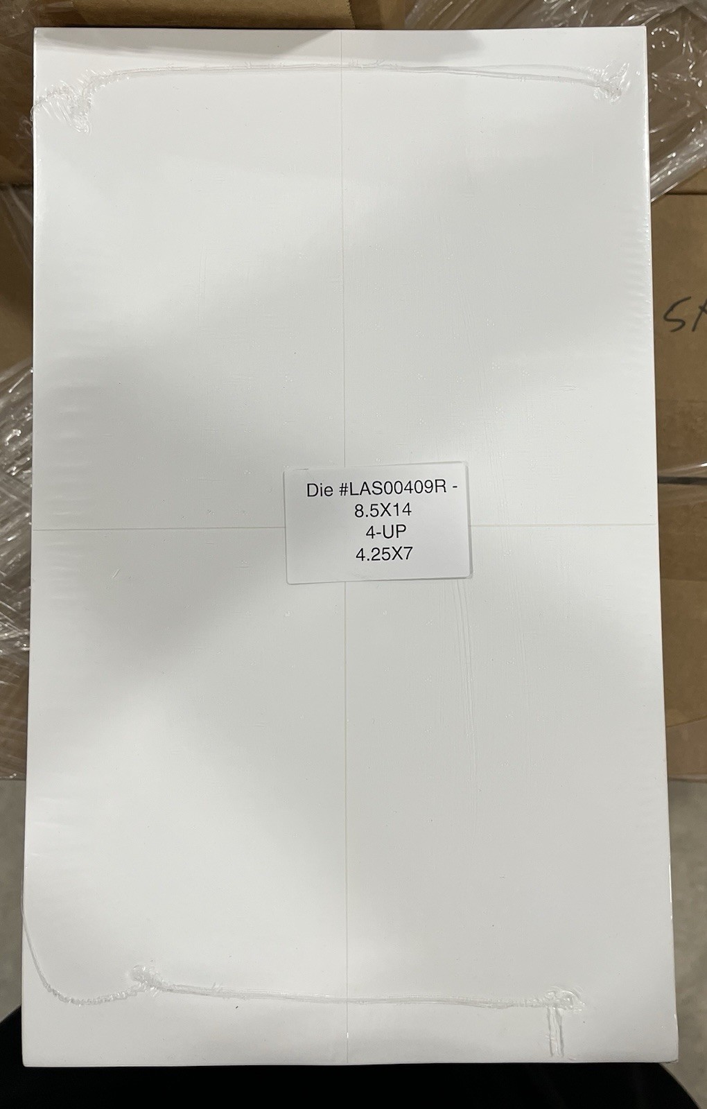 8 Packs, 100 Sheets Ea Pack Vinyl Shipping Labels 4.25×7, 4 Per 8.5×14 Sheet