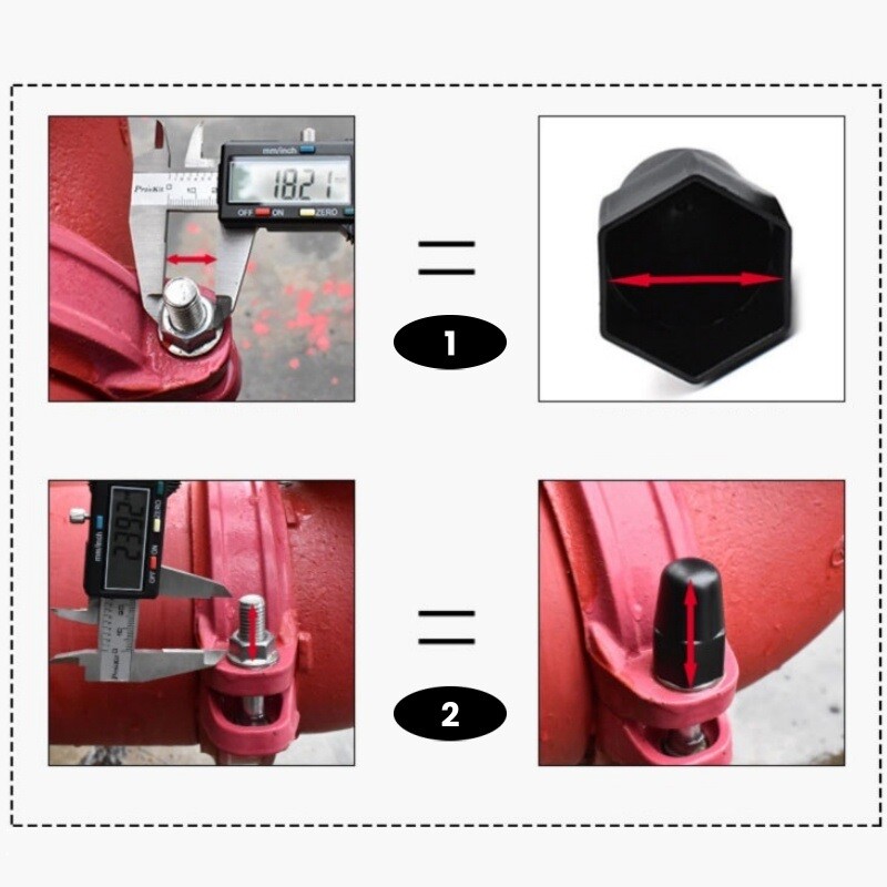 Bolt Nut Protection Caps Cover Hex Screw Plastic Hexagonal M6M8M10M12M14M16~M30