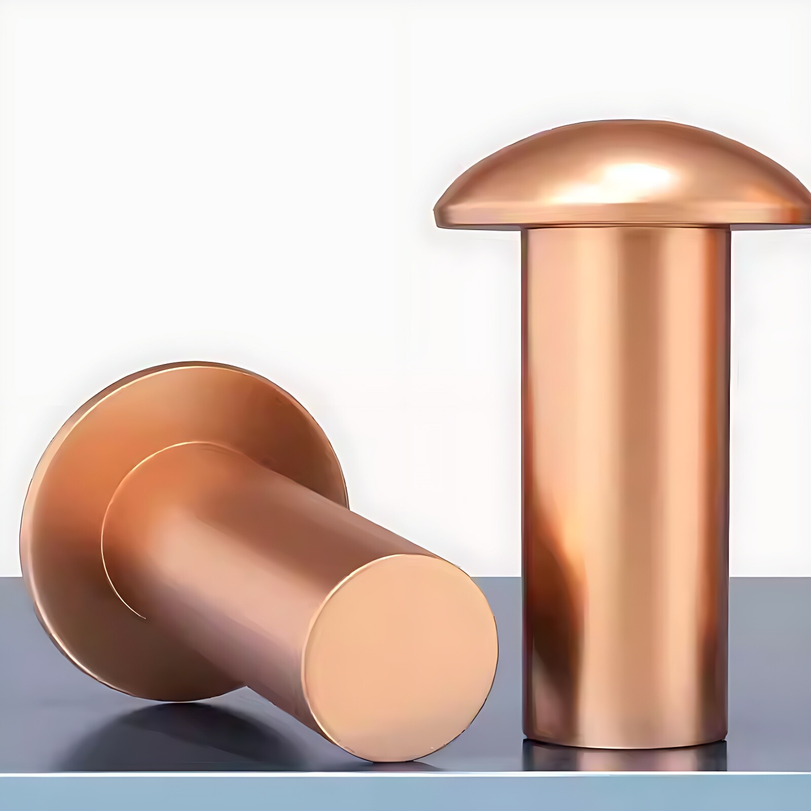 Solid Copper Round Pan Head Rivets DIN 660 M1.5 M2 M2.5 M3 ~ M8 Nut Hammer Rivet