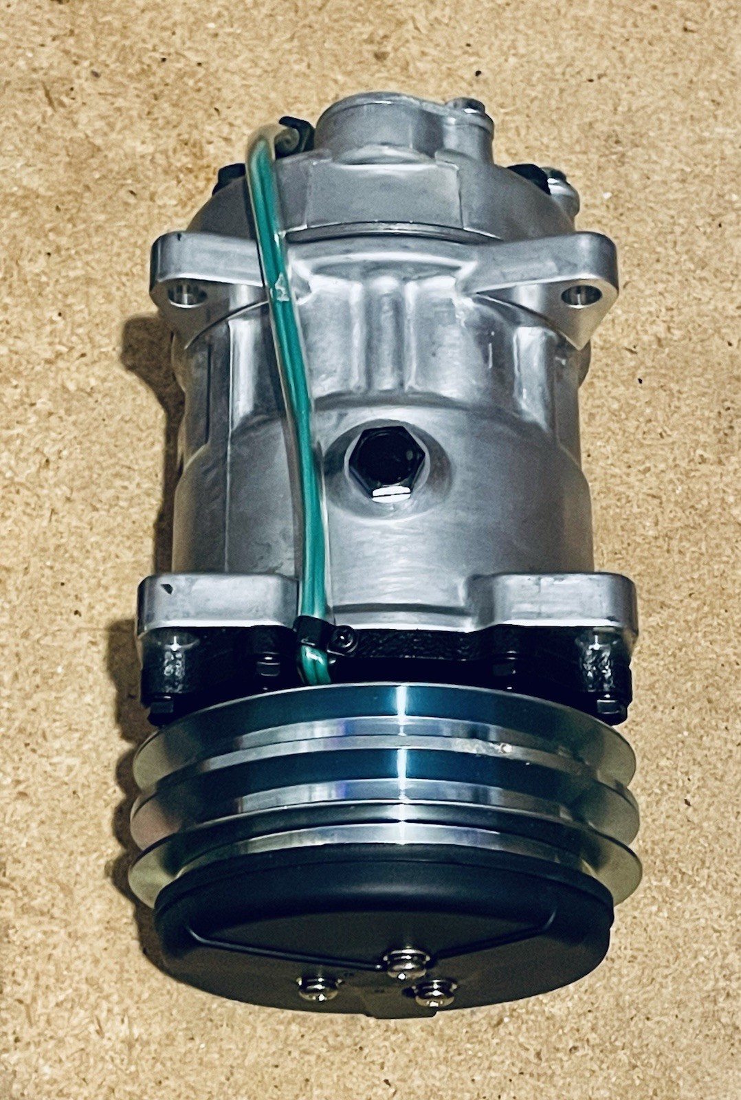 Genuine Sanden SD7H15 Compressor, 2 Groove Clutch – New Fits Massey Ferguson