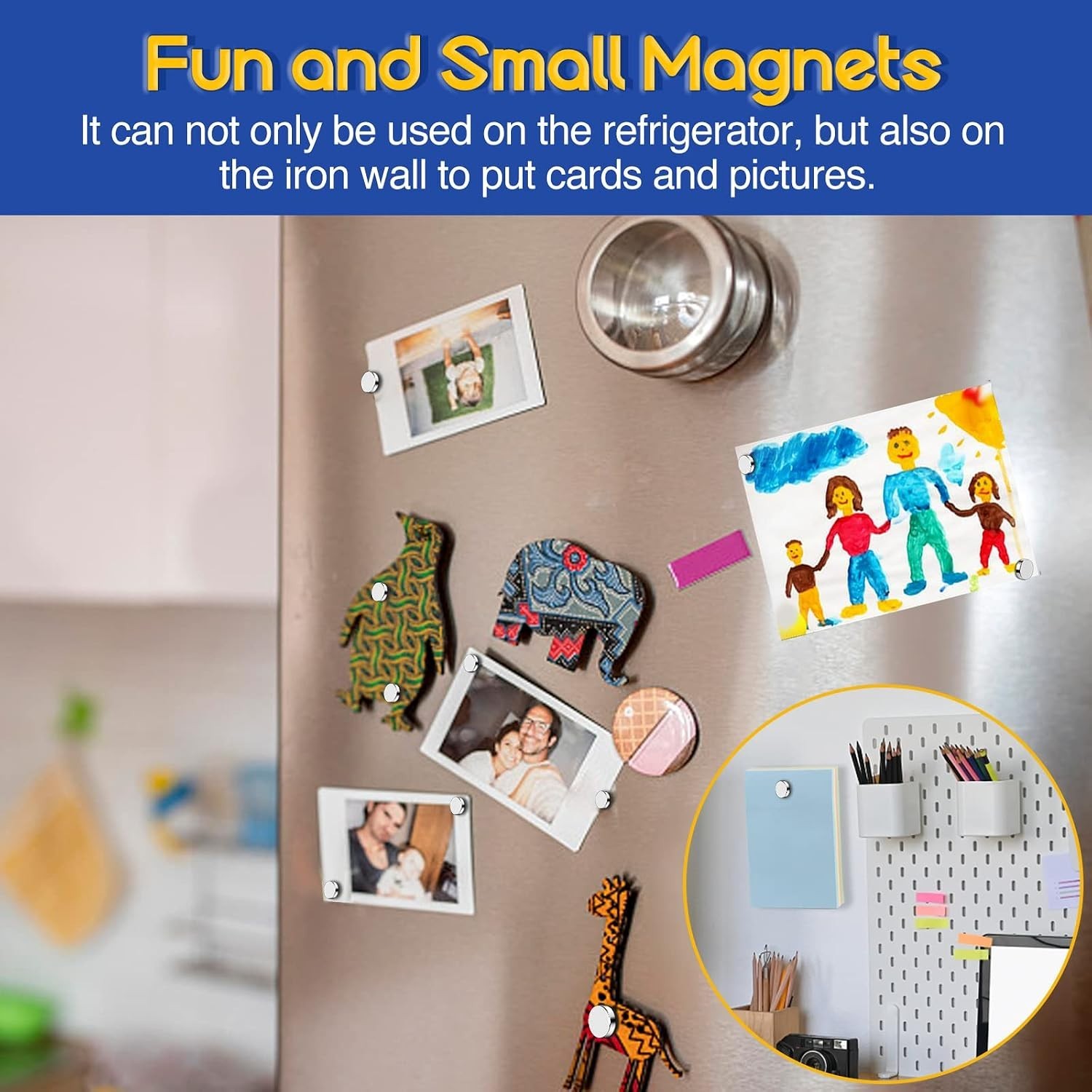 200P Small Neodymium Magnets, 4x2mm Round Multi-Use, Perfect for Crafts & Office