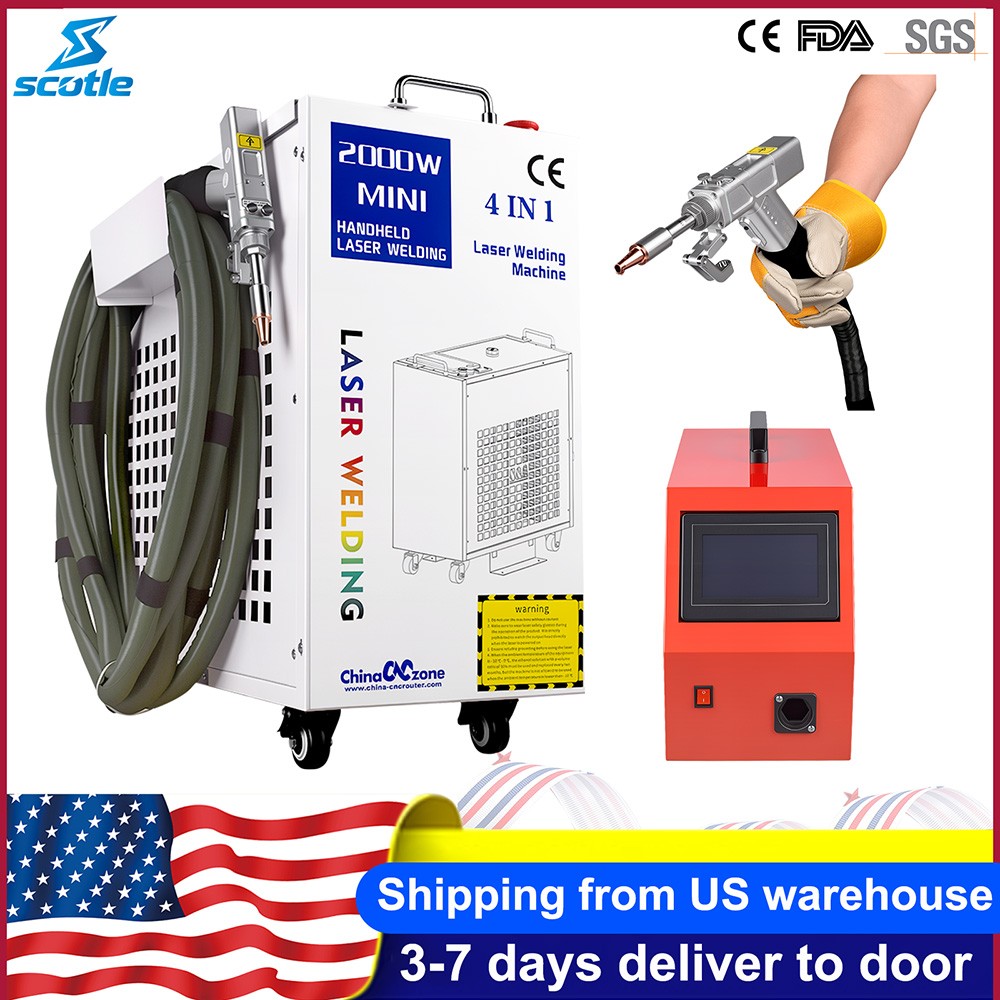 BWT 2000W 4 IN 1 CW Handheld Laser Welder Metal Aluminum Welding Machine CE FDA