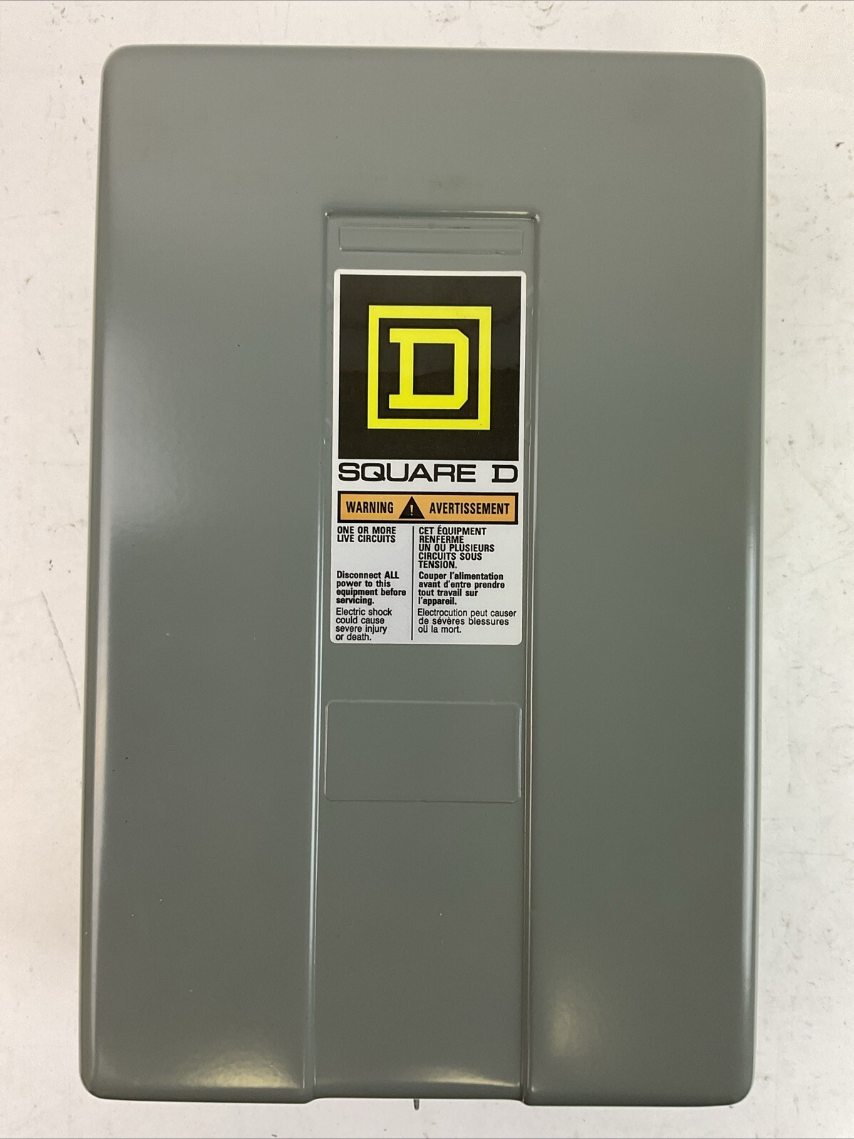 SQUARE D 8502 SDG2V03 SER A AC MAGNETIC NEMA RATED CONTACTOR IN TYPE 1 ENCLOSURE