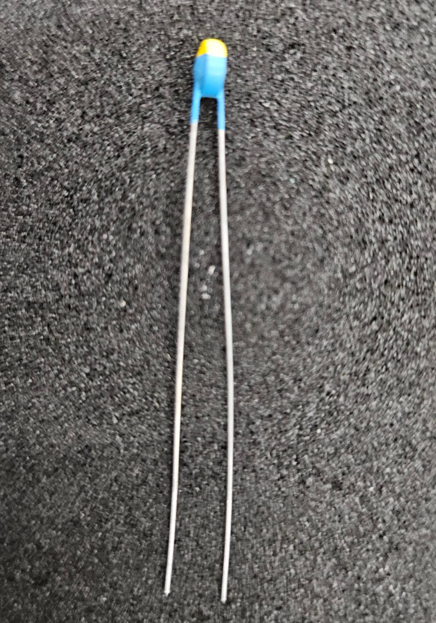 PTC Thermistor, 55 Ohm @ 25C˚, Coated Disc, 5mm Dia, Qty -10 pcs