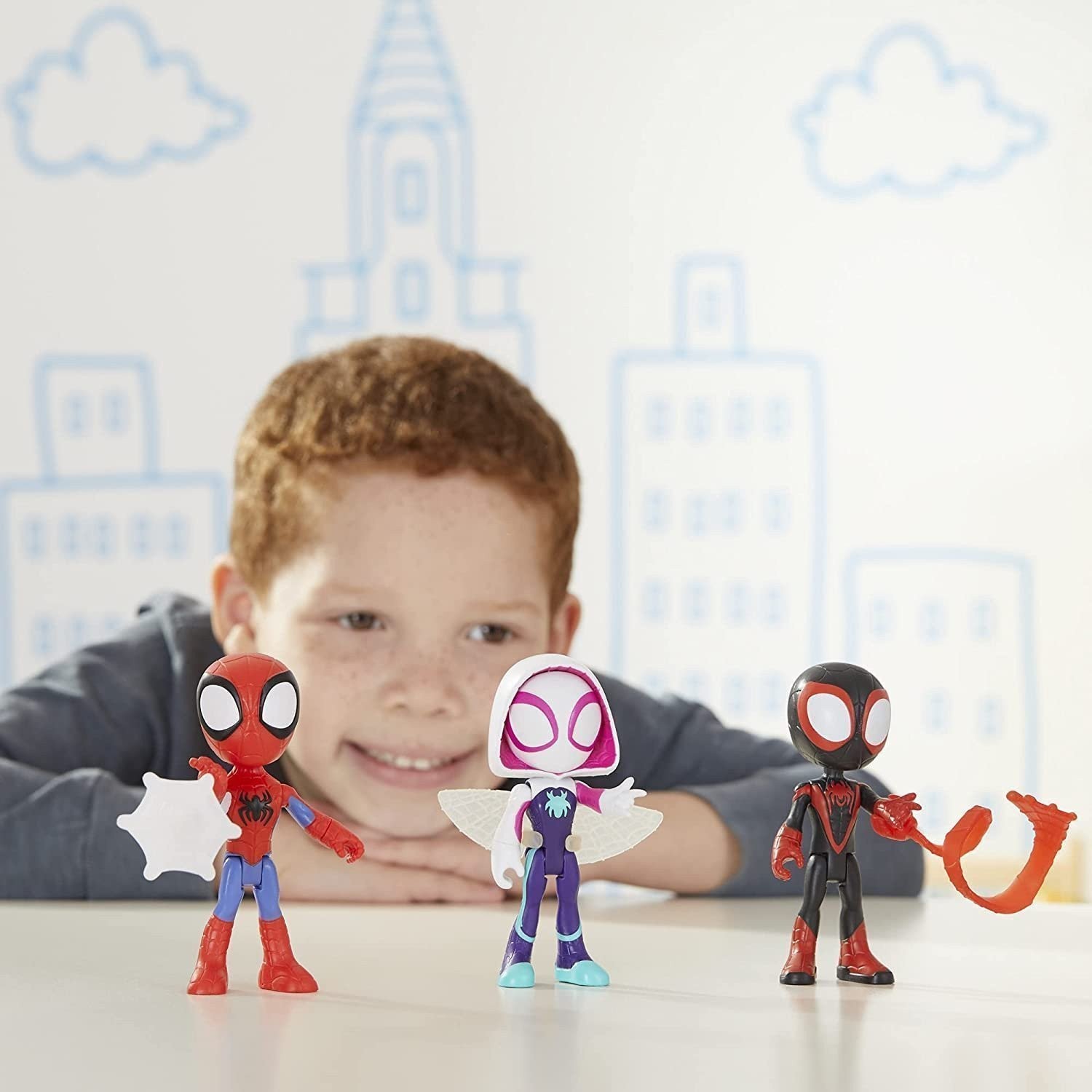 Marvel Spidey and His Amazing Friends 3pk – 4″ Action Figures & Web Accessories