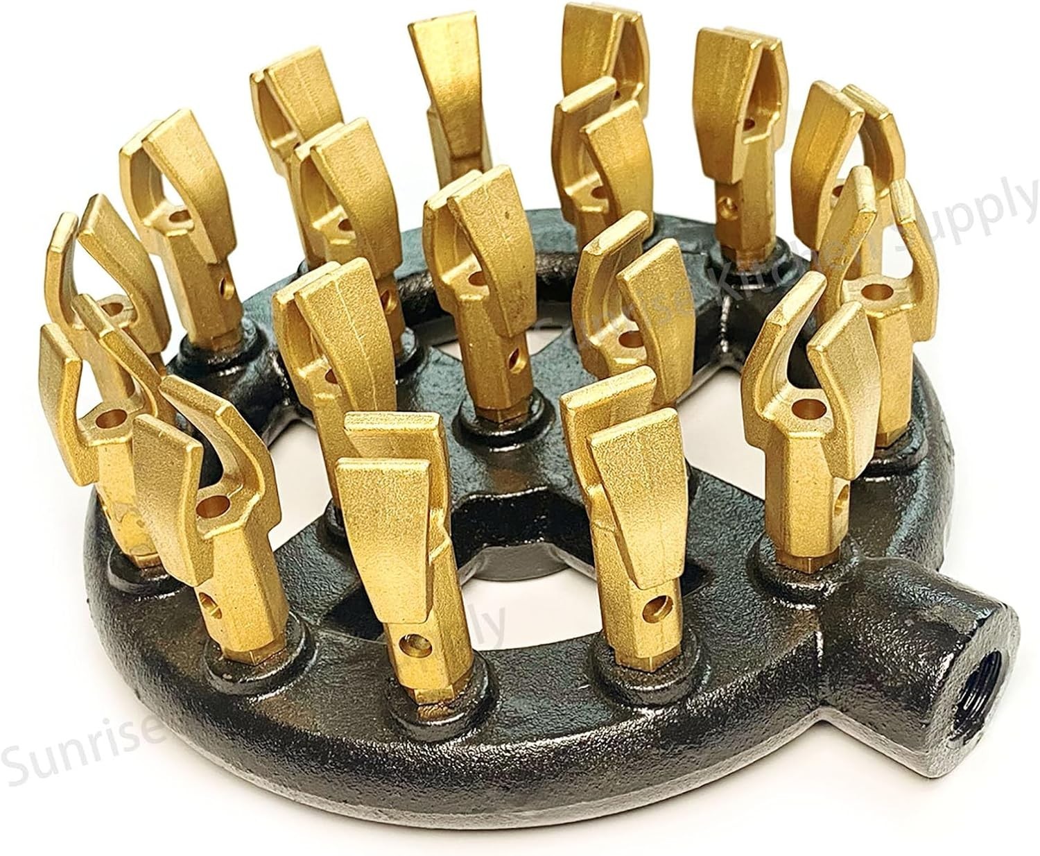 18 Duck Tips Natural Gas Jet Burner Cast Iron Body Copper Tips 7-3/4″ NEW!