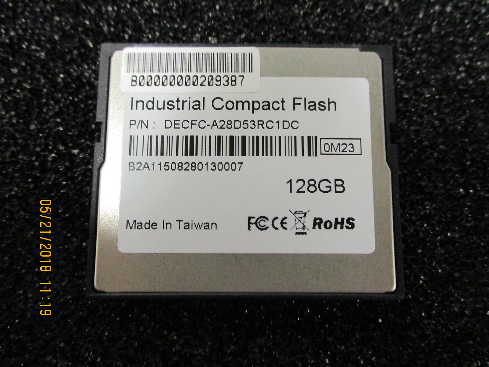 New, Innodisk, DECFC-A28D53RC1DC, 128GB Industrial Compact Flash Card,1ME
