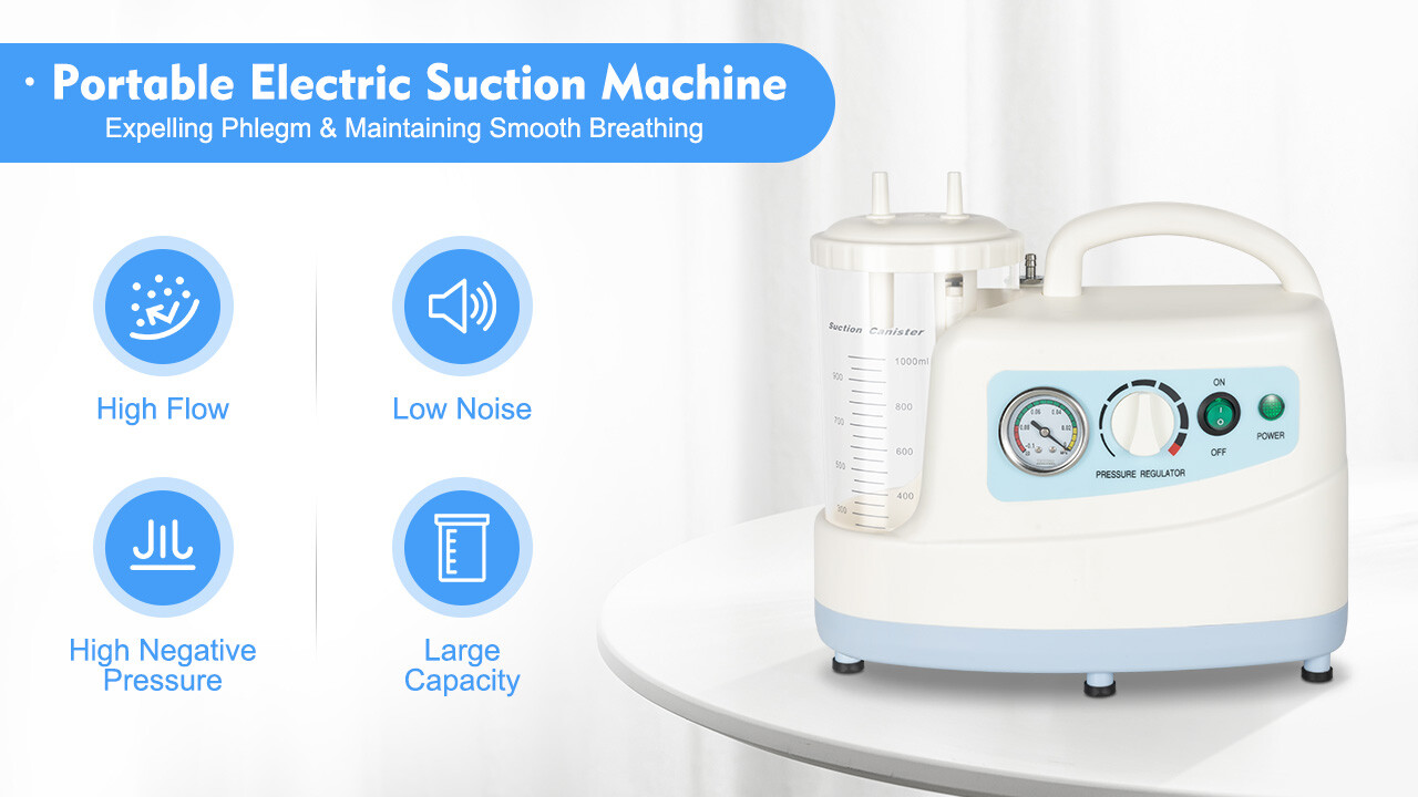 Suction Machine Emergency Medical Portable Aspirator Vacuum Phlegm Unit Mucus