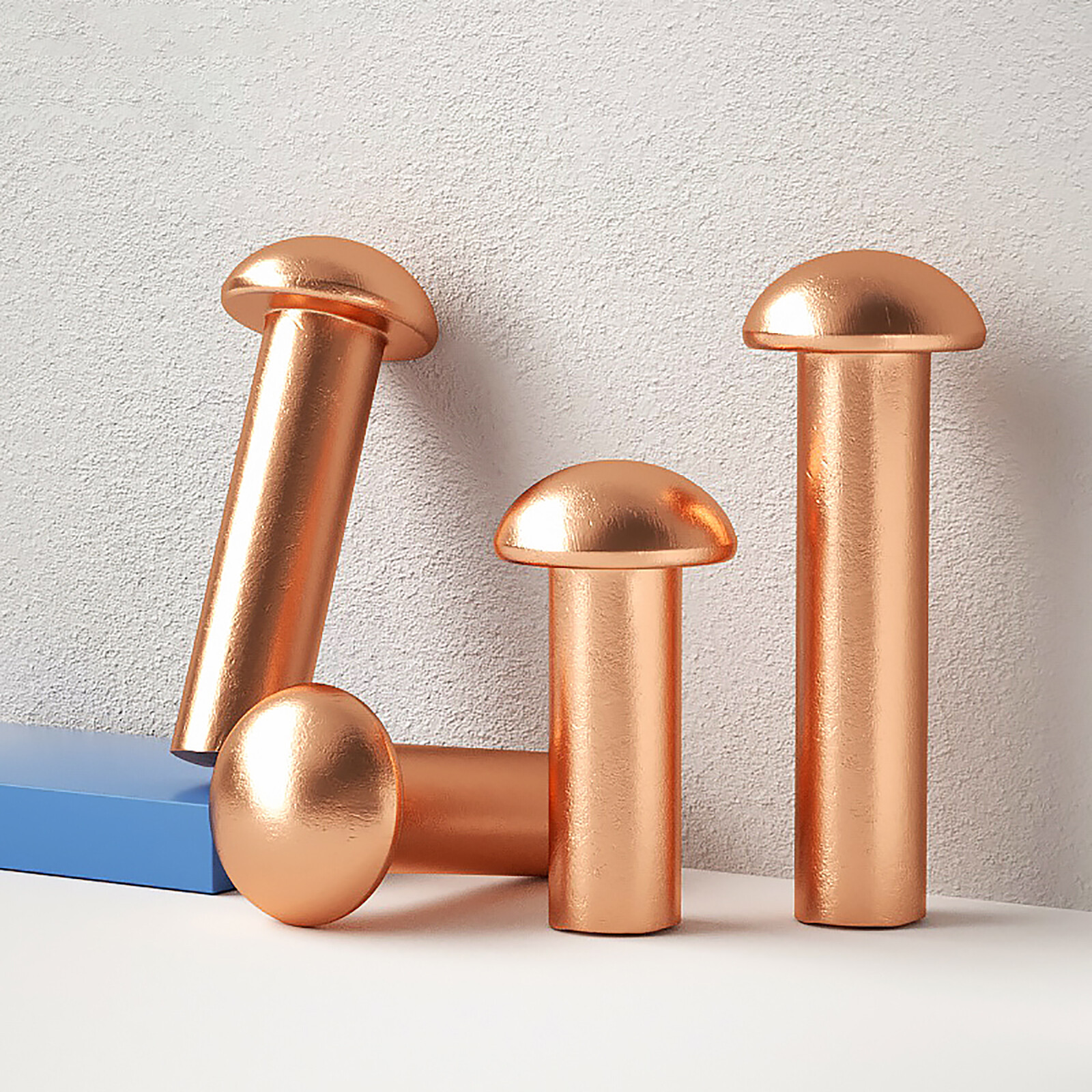 Solid Copper Round Pan Head Rivets DIN 660 2/2.5/3/4/5/6/8mm Nut Hammer Rivet