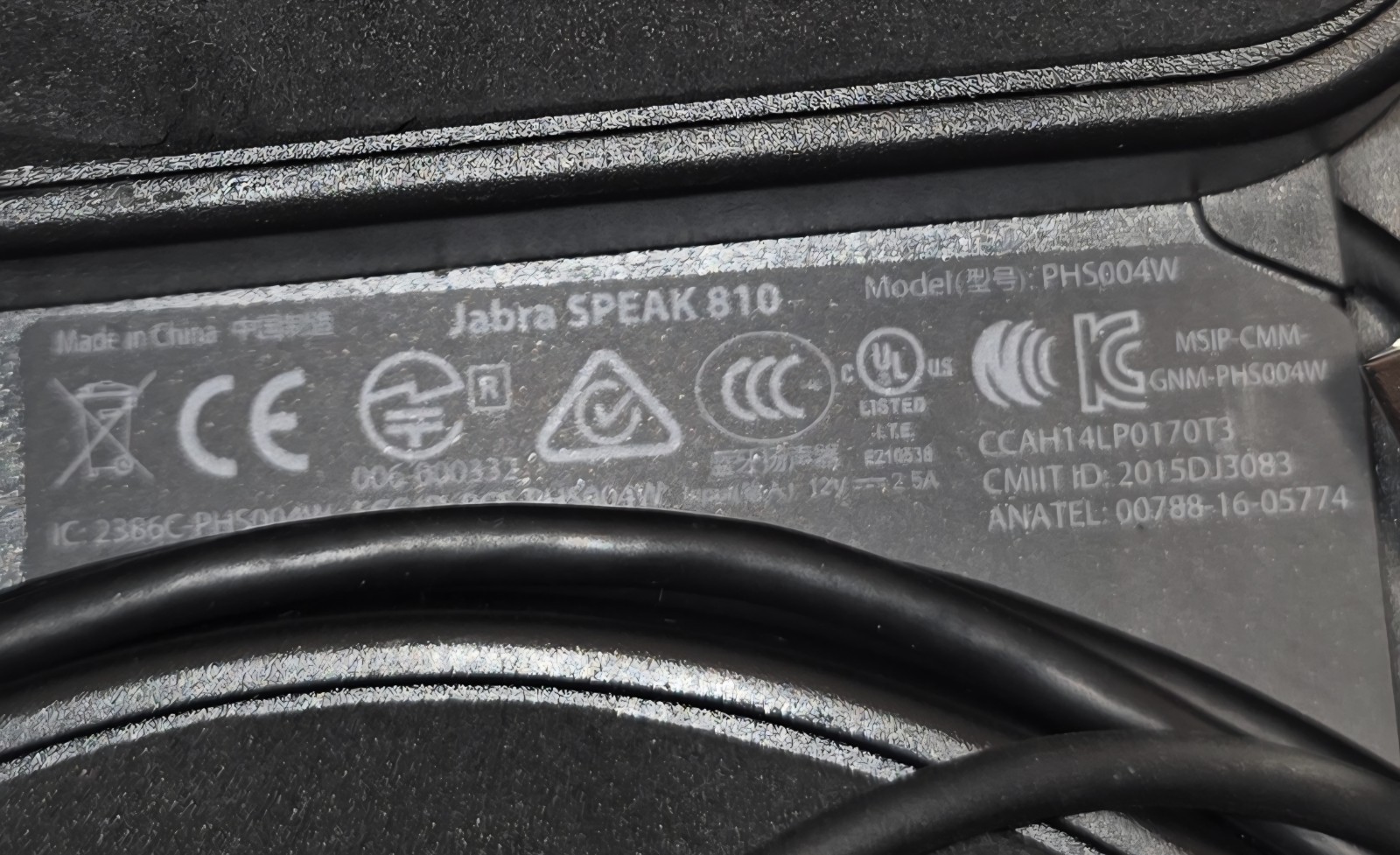 Jabra SPEAK 810 USB VoIP Desktop HandsFree ConferenceSpeakerphone + Light