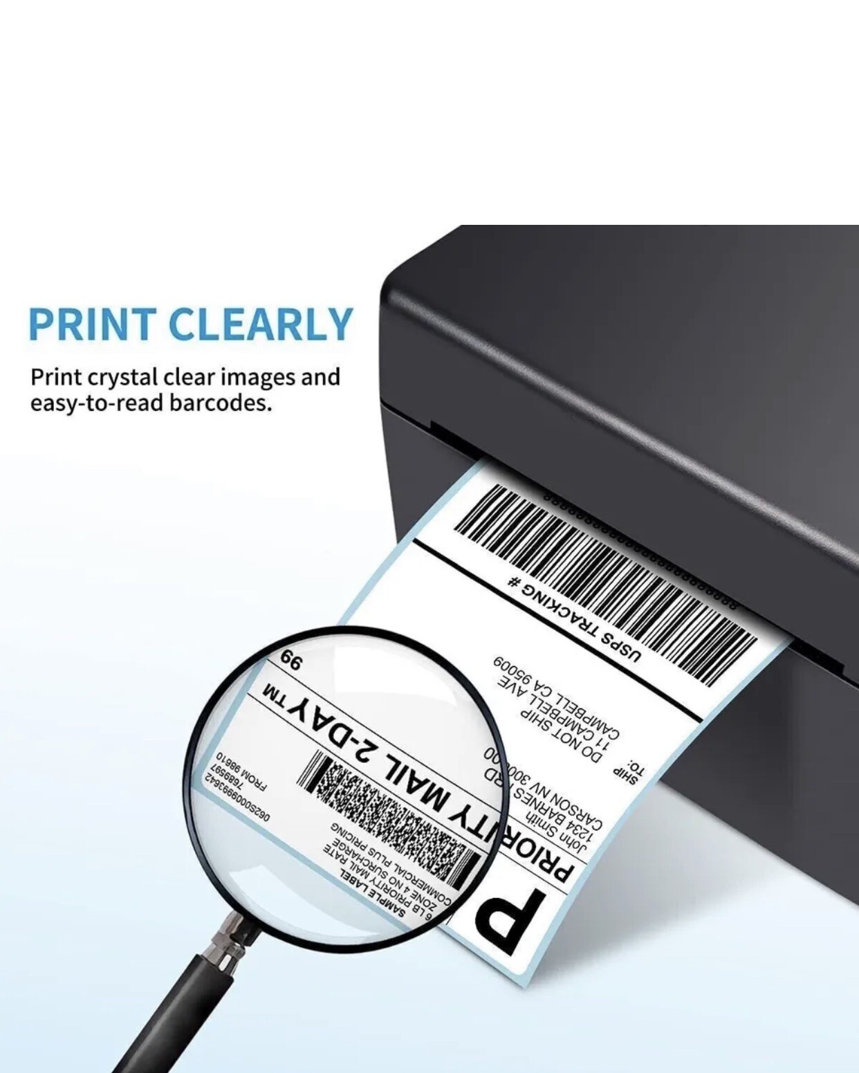 20 Rolls 4×6 Direct Thermal Shipping Labels 250 Roll Zebra 2844 ZP450 Eltron