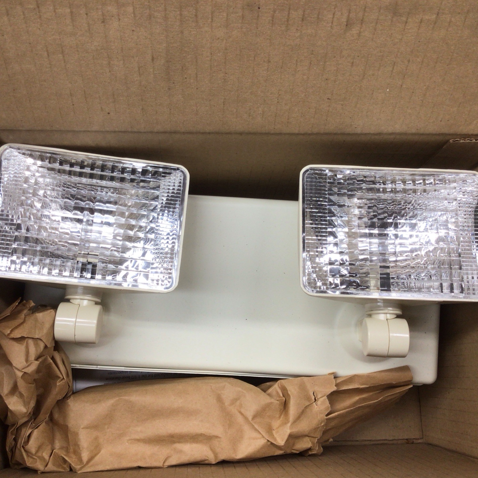 HUBBELL, PE6-12-2-R6, BATTERY needs replaced 6V EMERGENCY LIGHTS (Sold Lot Of 3)