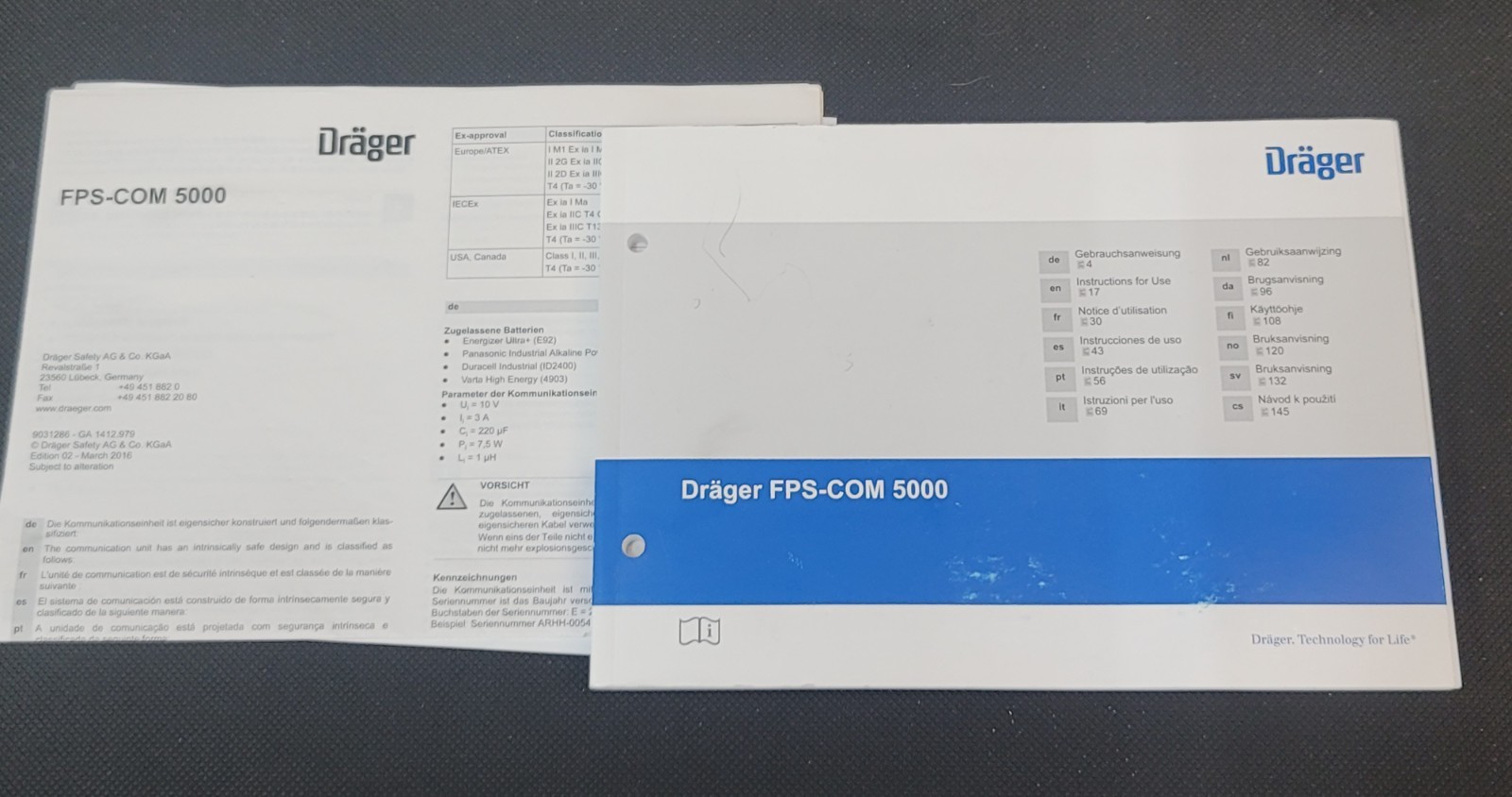 Dräger FPS-COM 5000/7000 Face Mask Communication Unit