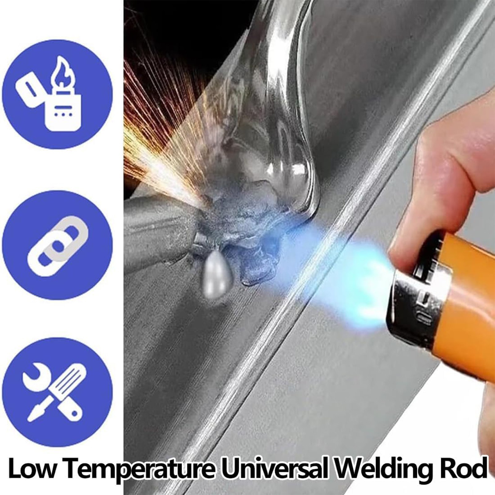 Low Temperature Welding Rods Aluminum Magic Flux Cored Brazing Wire 10pcs