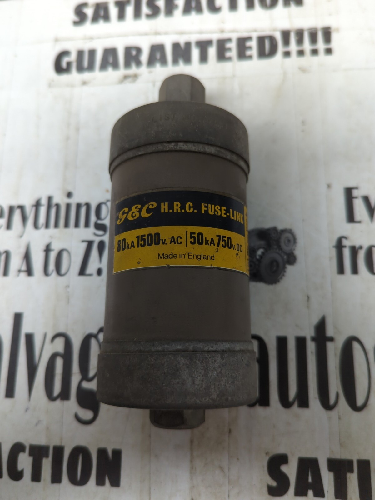G & C,AFL160,FUSE LINK80KA1500V.AC/50KA750V.DC NOS