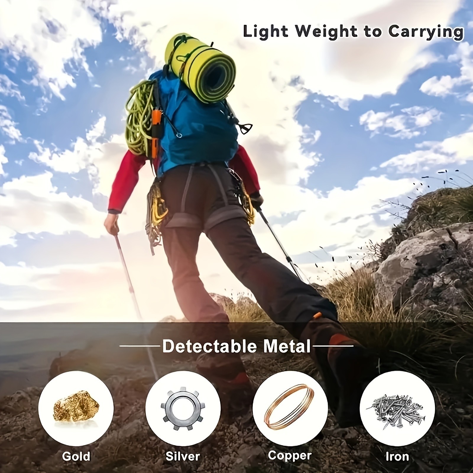 Metal Detector HandHeld Pro Pinpointer Pointer Probe Sensitive Tester Waterproof