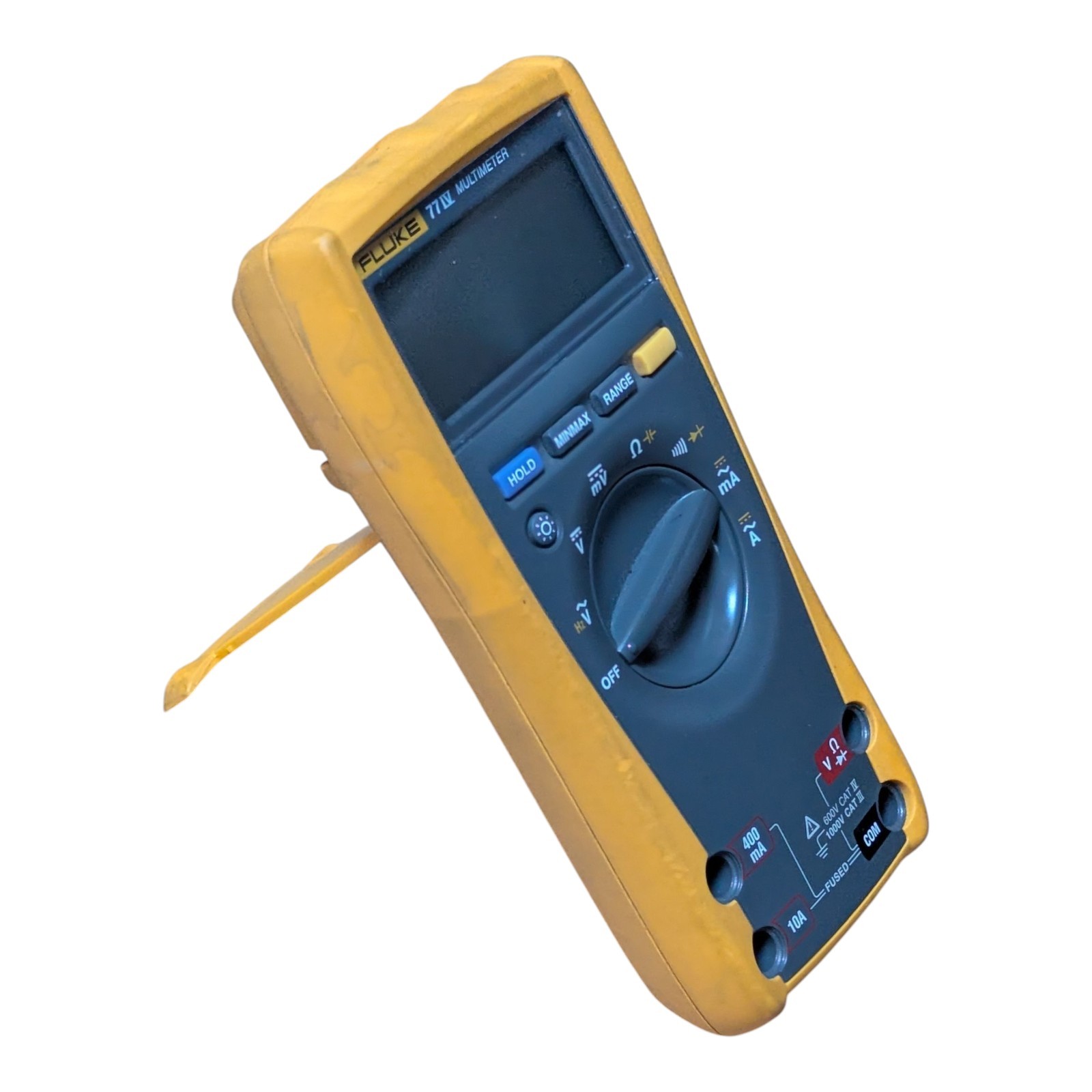 FLUKE 77-IV Multimeter W/ Leads + Magnetic Hanging Strap TPak Very Nice