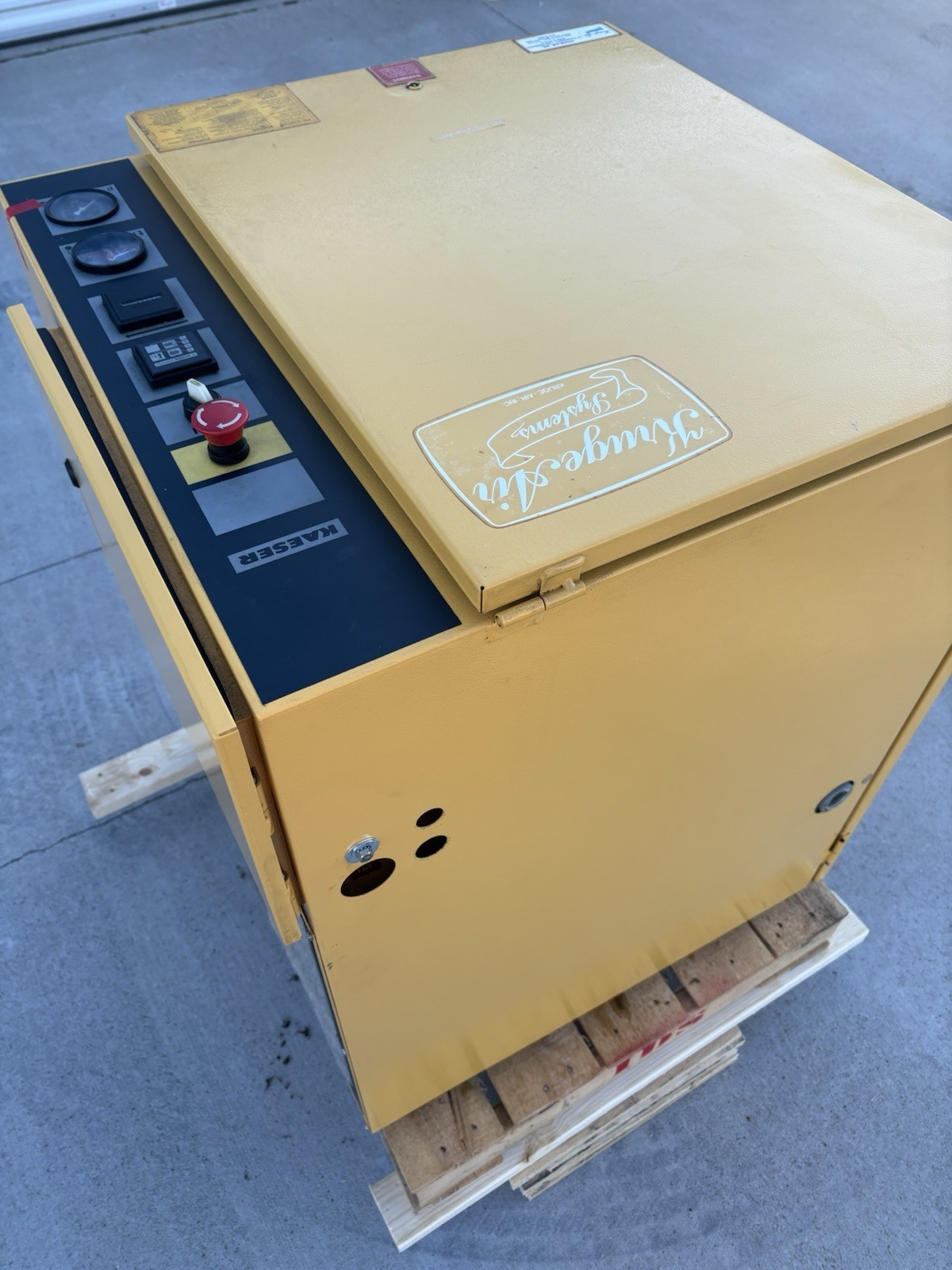 ^USED 15 HP KAESER SK-19 ROTARY AIR COMPRESSOR