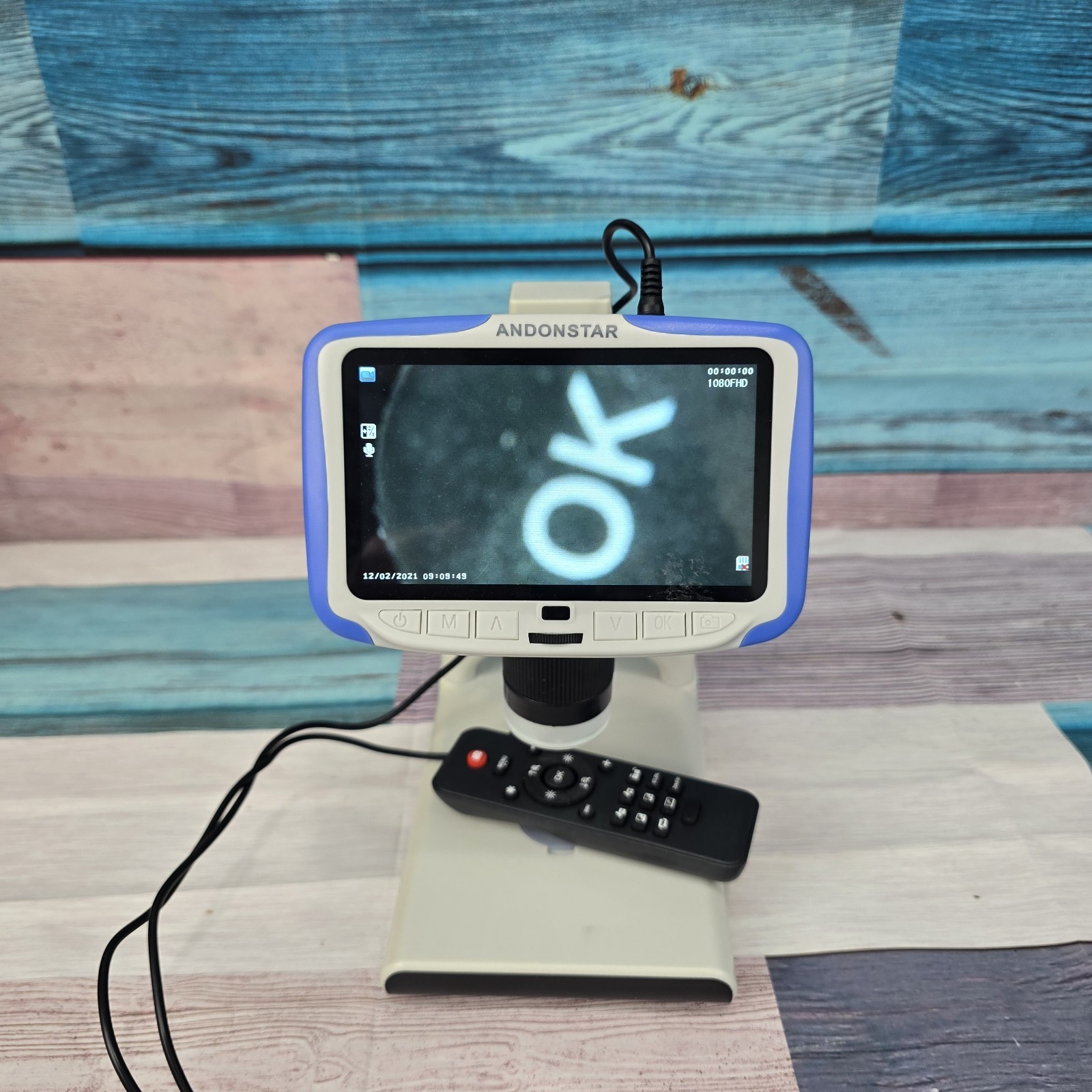 Andonstar AD205 USB LCD Coin Digital Microscope Solderin 200X Magnification Zoom