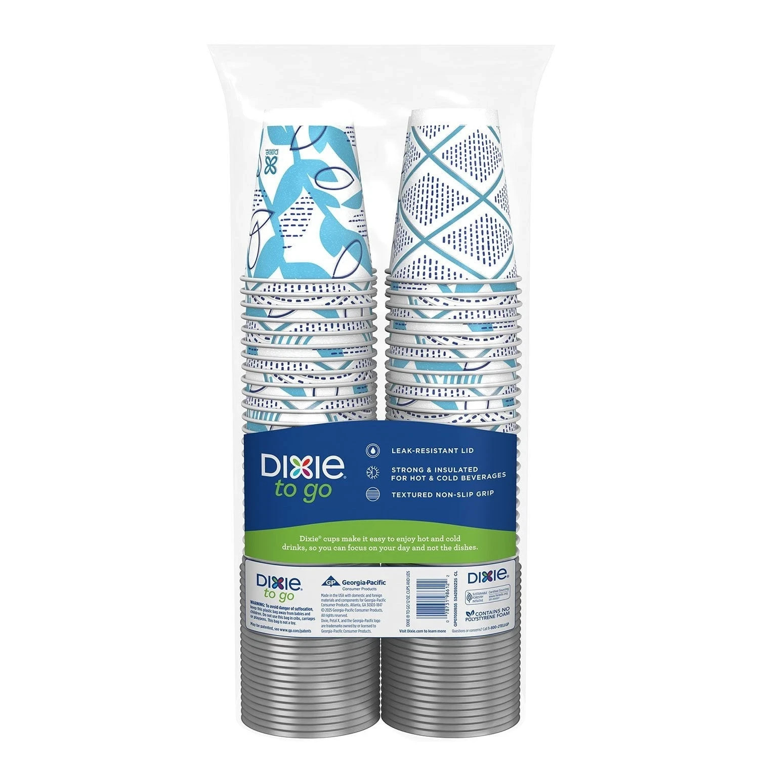 Dixie® To Go 12 oz. Paper Cup with Leak-Resistant Lid, 92 ct. – FREE SIPPING!