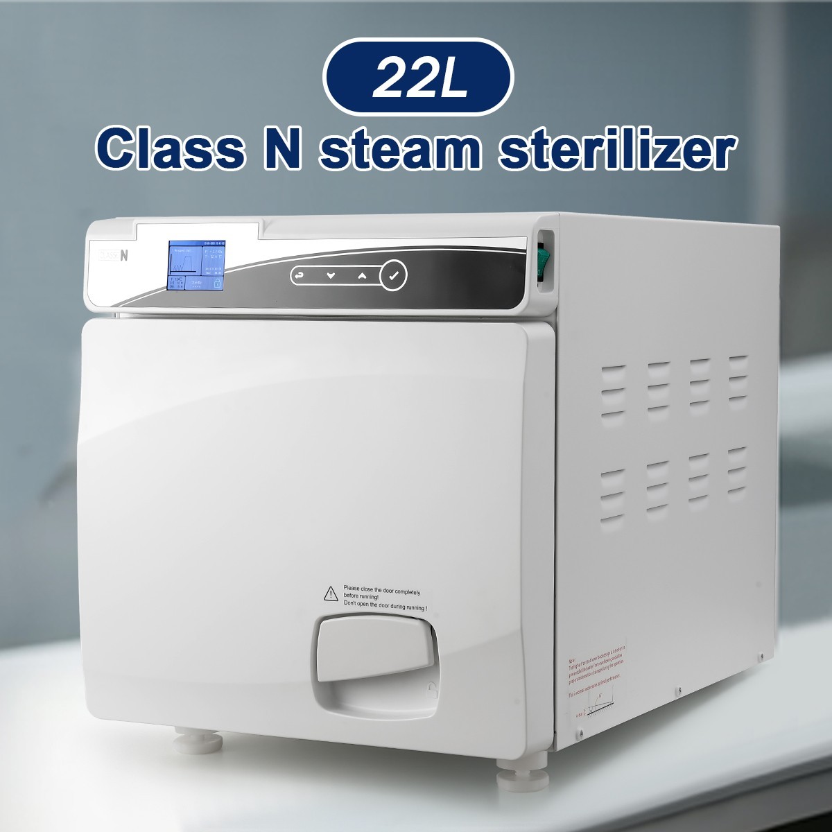 22L Class N Dental Autoclave Vacuum Steam Sterilizer with Drying Function