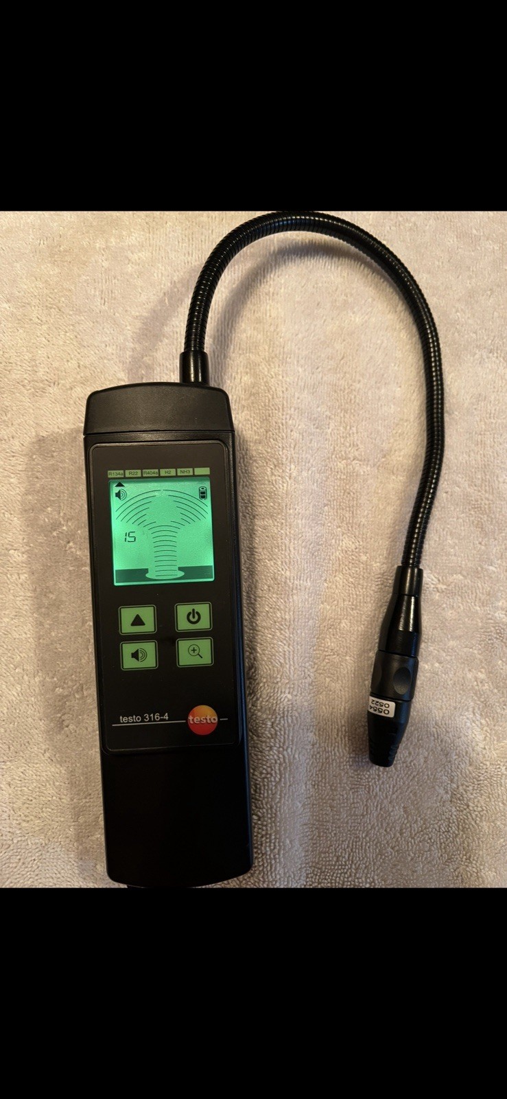 Testo 316-4 Refrigerant Leak Detector Kit 0563 3164 w/ Case Charger Earphones