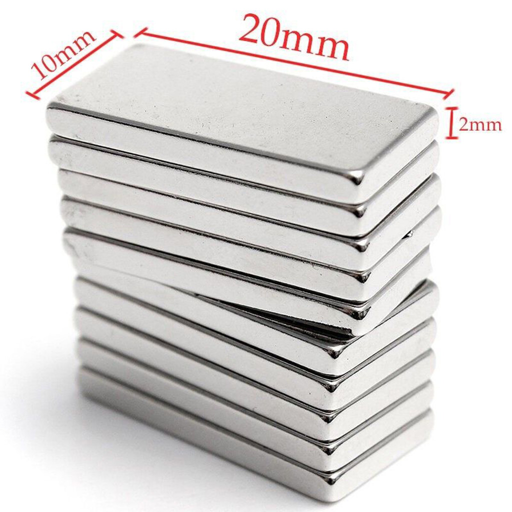 5/100/200pc N50 Block Magnet 20x10x2mm Strong Square Neodymium Rare Earth Magnet