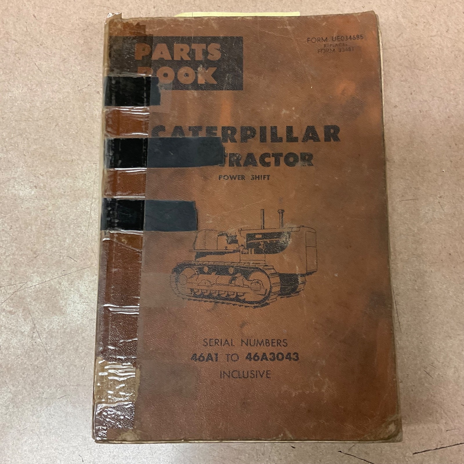 CAT Caterpillar D8 D8H PARTS MANUAL BOOK CATALOG TRACTOR BULLDOZER sn 46A1-3043