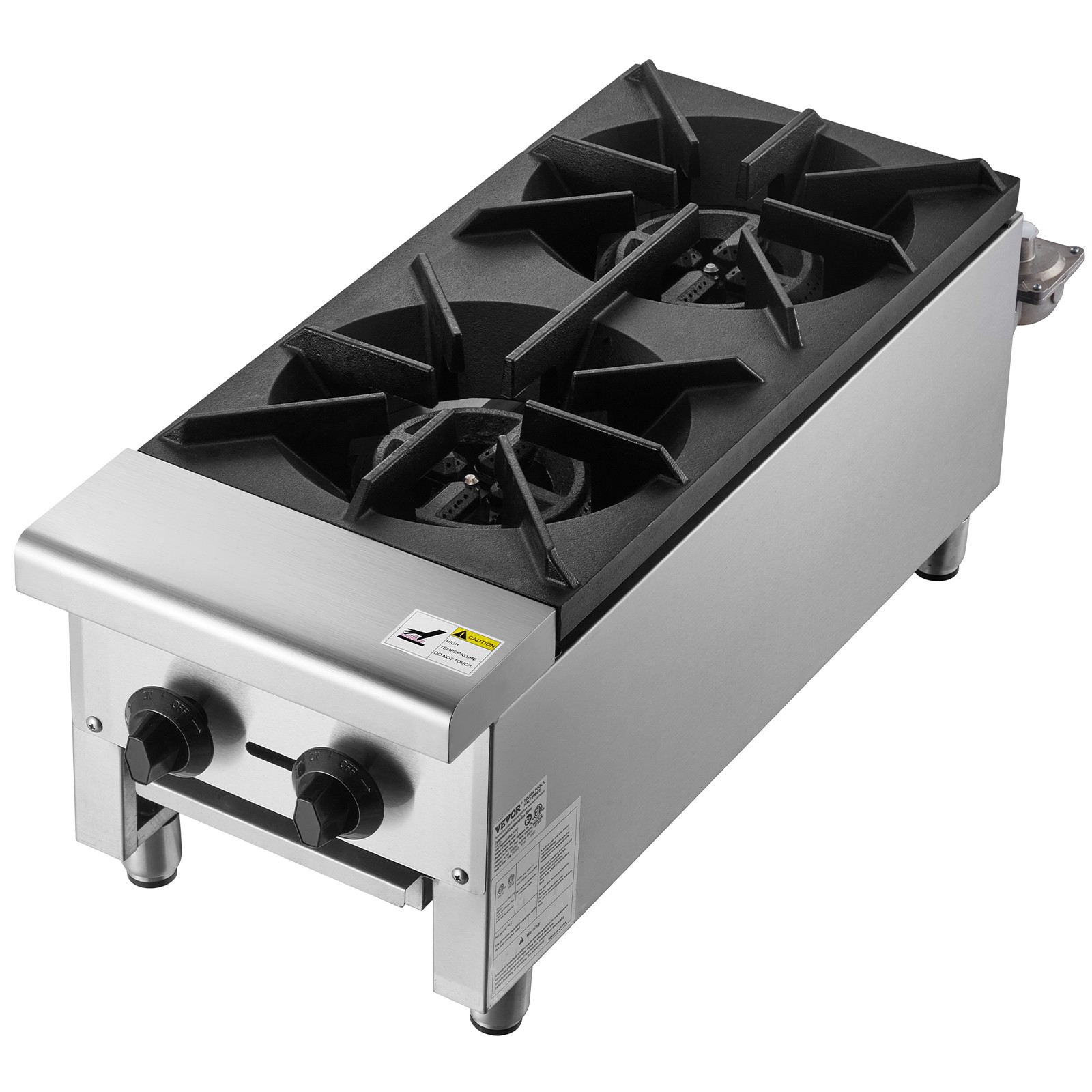 VEVOR Commercial Gas Range Stove 2 Burners Countertop Cooking Hot Plate Kitchen