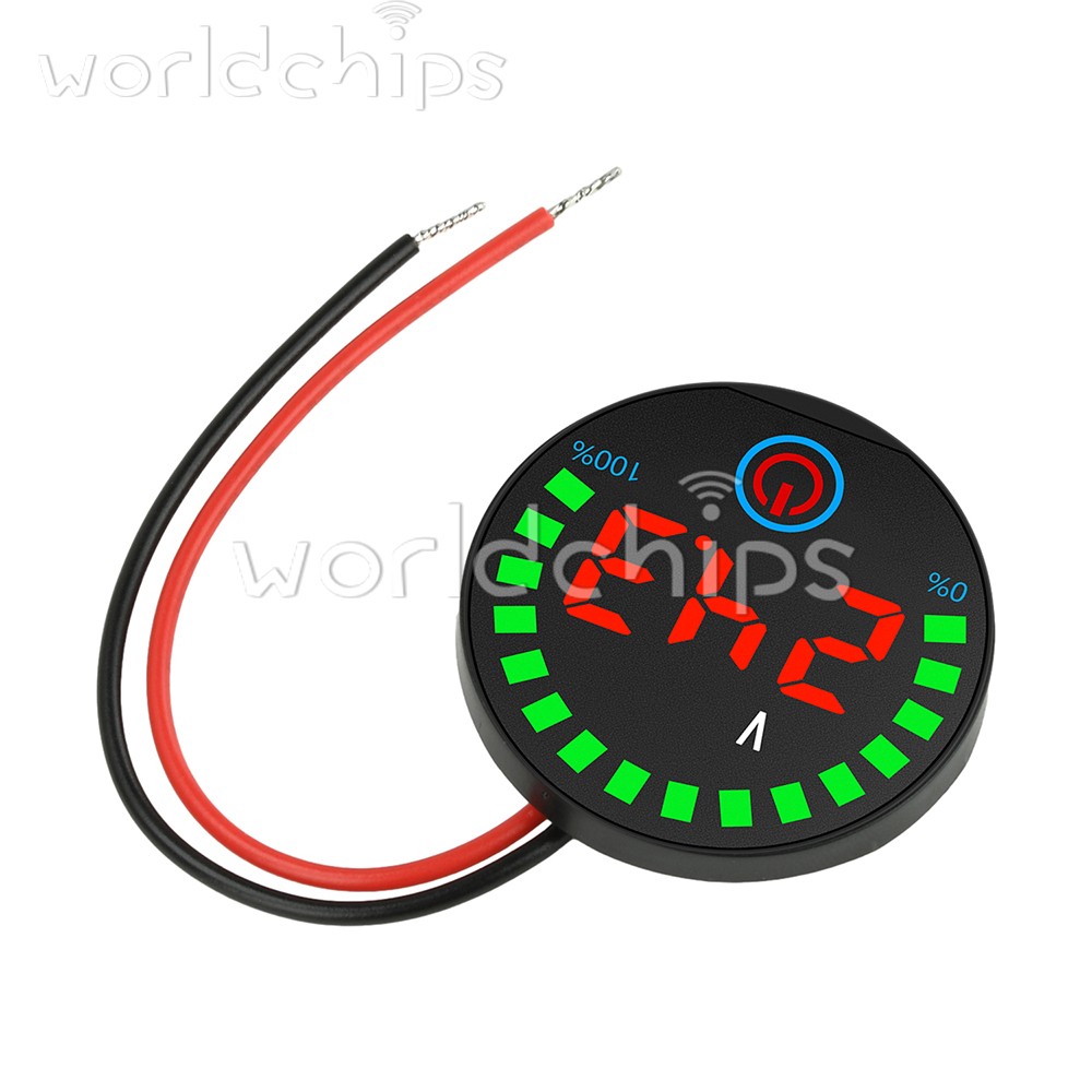 5pcs DC7-55V Acid/Li-ion Volt Indicator Battery Level Display Power-Off Memory