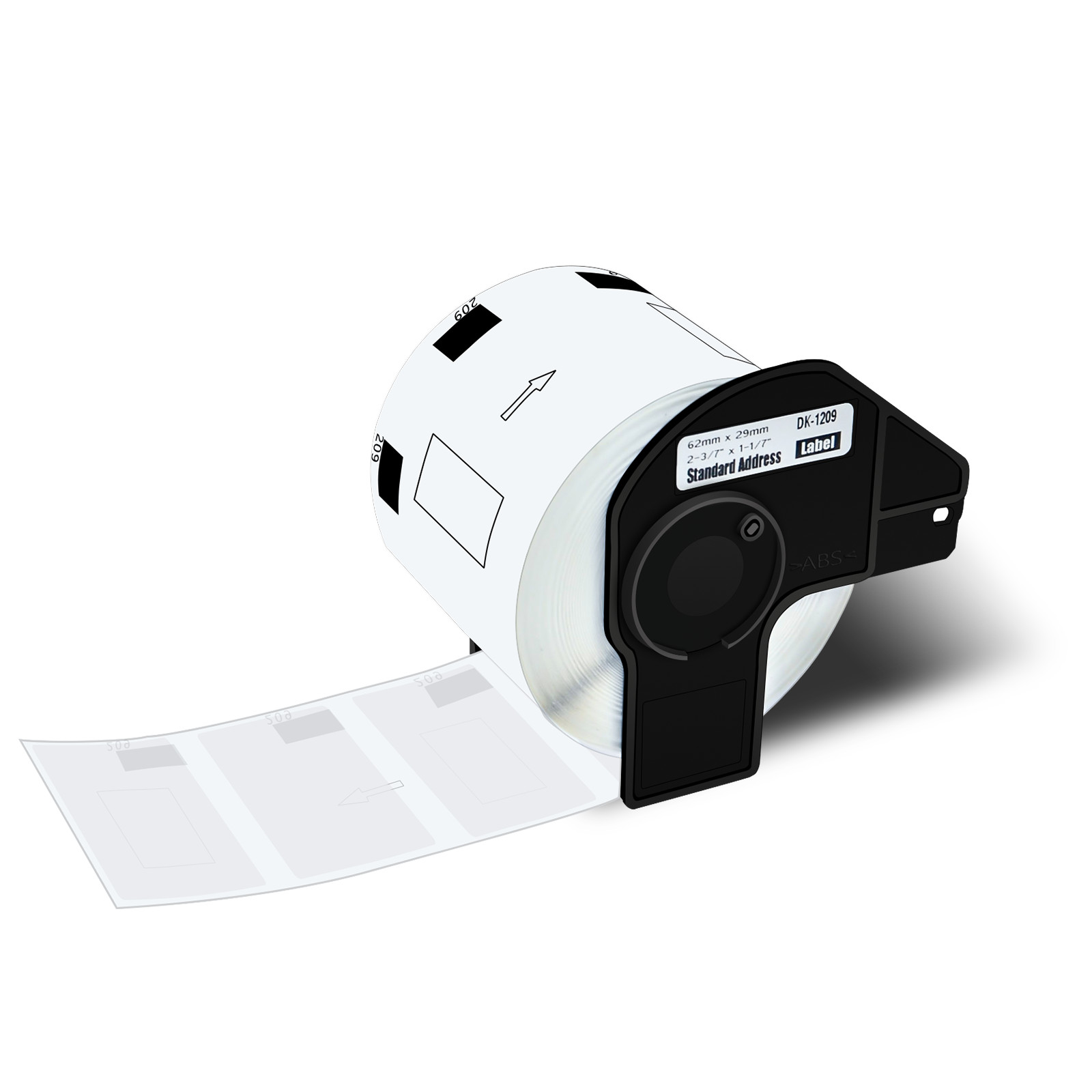 12 ROLLS 2.4 in x 1.1 in Barcode Labels Die-Cut DK-1209 For Brother QL-500 550