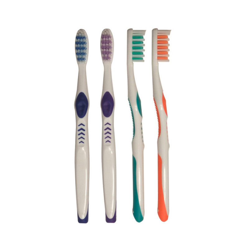 ADULT TOOTHBRUSH PREMIUM PLUS-A 43 TUFT 4 ASSORTED COLORS, 144/CS ORALINE 16792