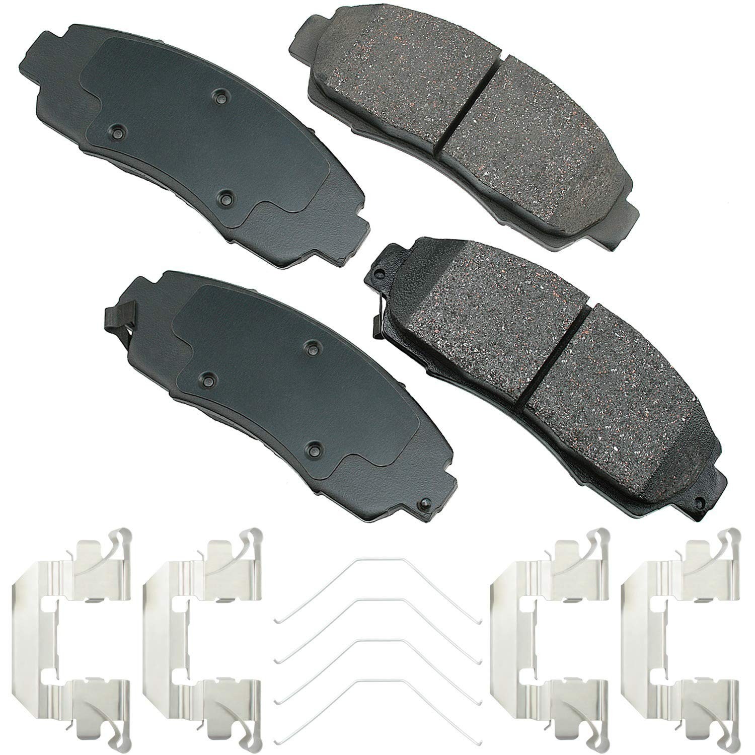 Akebono – ACT1089A Ultra-Premium Ceramic Front Disc Brake Pads , GREY