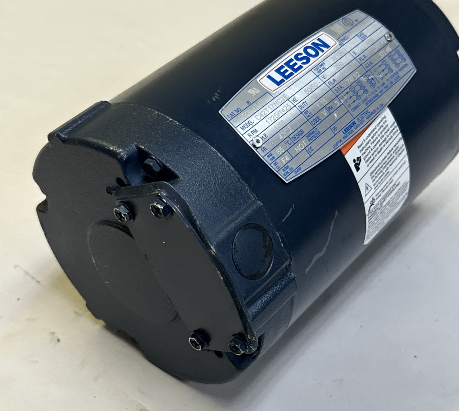 LEESON,092017.00,AC MOTOR C42T17NC2E 1/15HP 1725/1425RPM 460V 42CZ FRAME