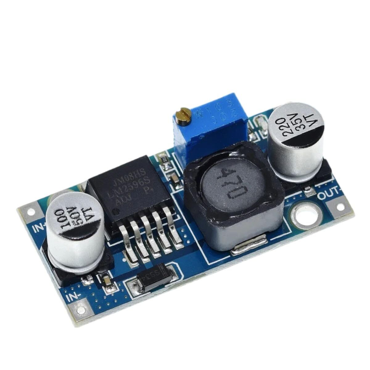 8X LM2596 DC-DC Adjustable Buck Power Supply Module Board 3A 12/24V to 12/5/3.3v