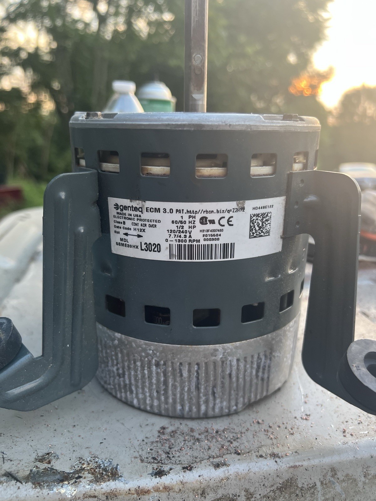 GENTEQ ECM 3.0 HD44SE122 Blower Motor 5SME39HXL3020 1/2HP 120-240V 0-1300RPM CCW