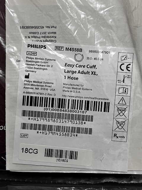 Philips M4558B LARGE ADULT LONG Cuff Easy Care Blood Pressure Cuff 35-45cm