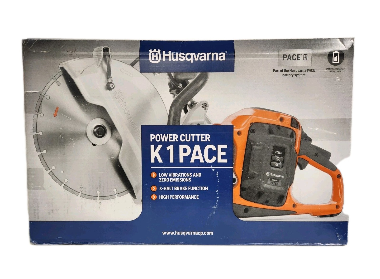 Husqvarna K1 PACE 14″ Power Cutter Kit With (2) B380x Batts & (1) C900x Charger