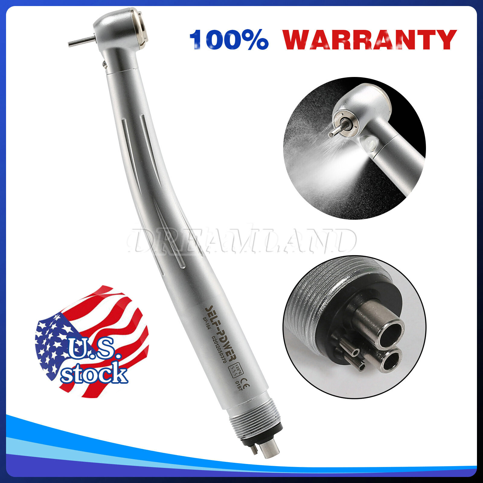 Dental NSK Pana Max LED Self-Power E-generator Fiber Optic High Speed Handpiece