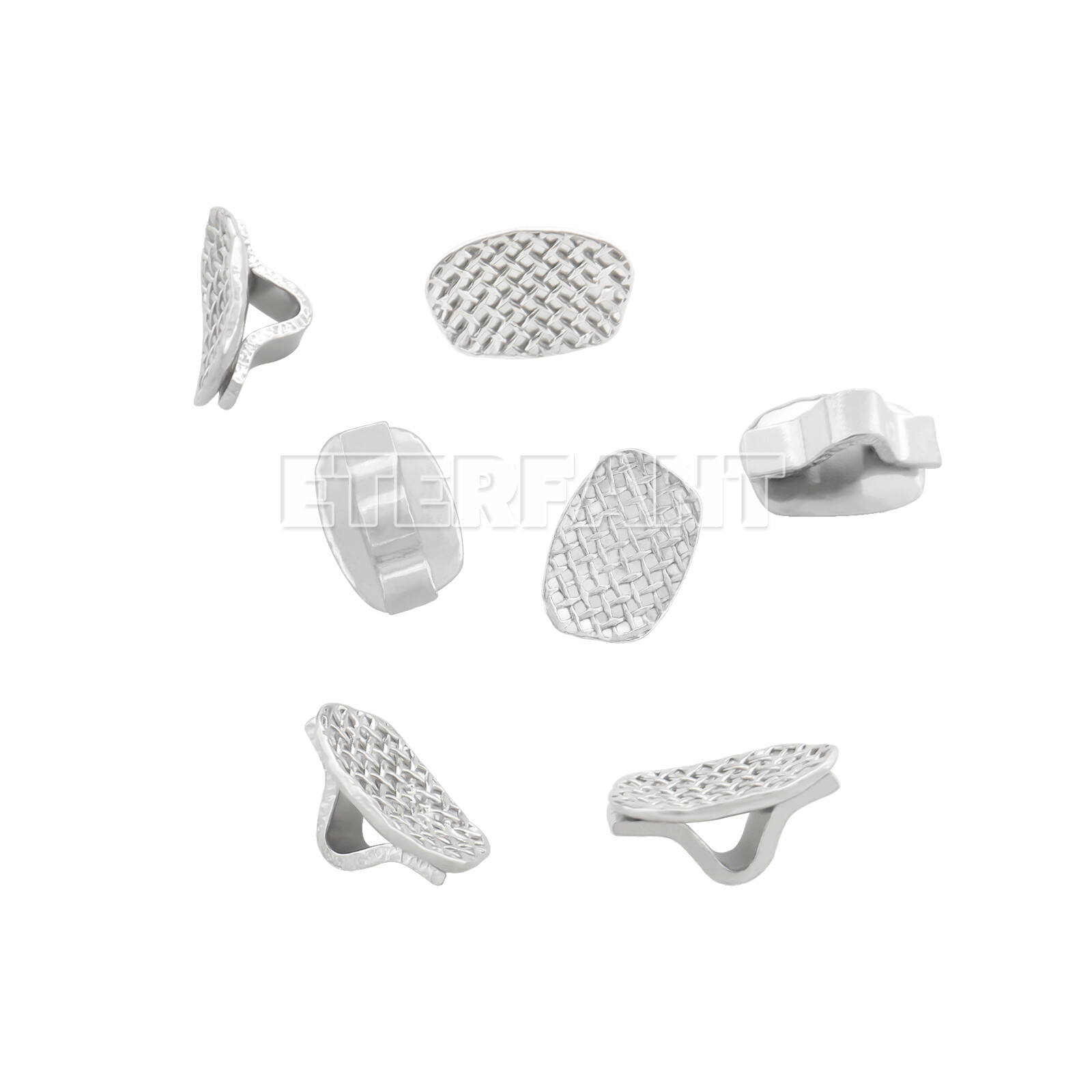 10PCs ETERFANT Dental Ortho Lingual Buttons Direct Bondable Eyelet Rectangular