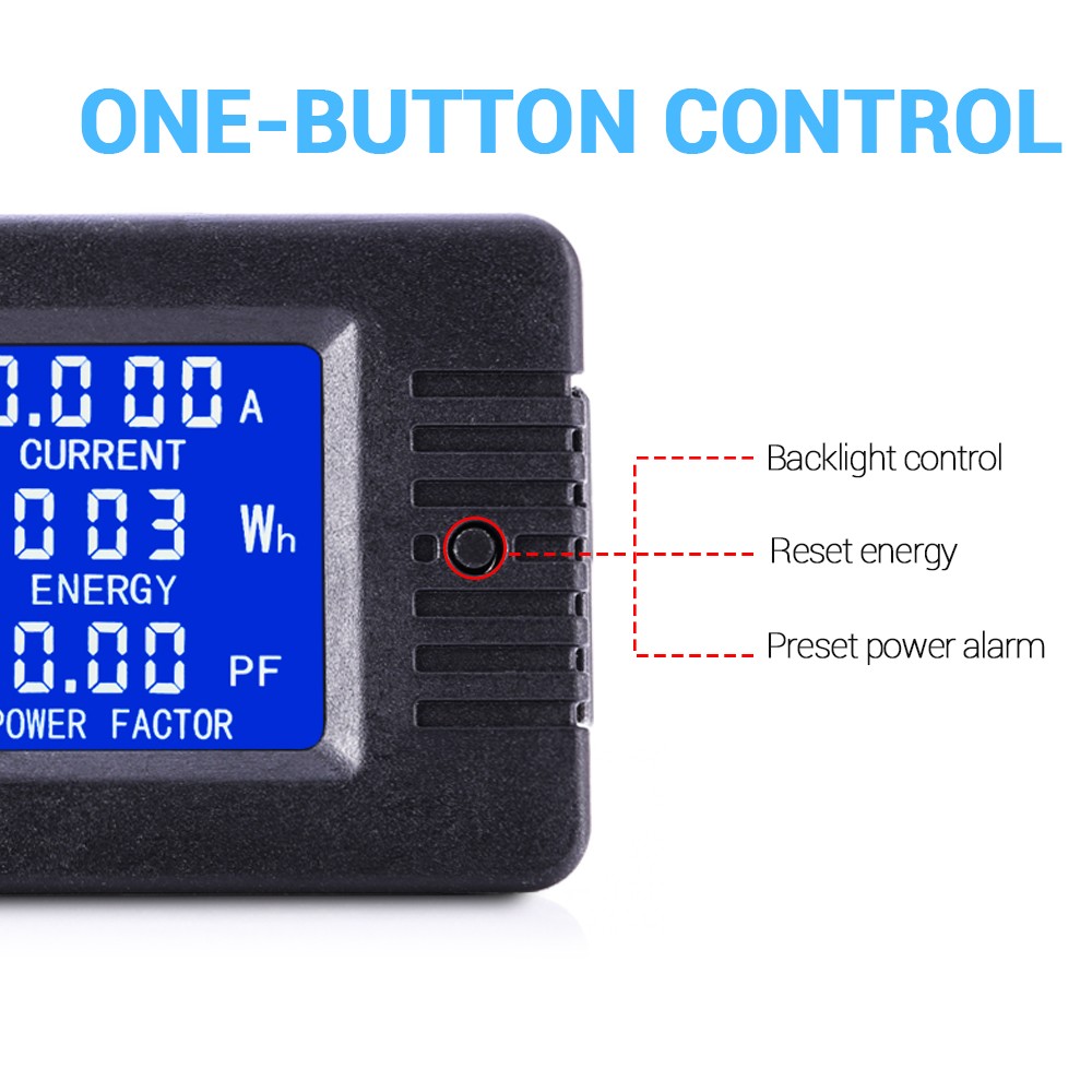 100A AC Digital Power Panel Meter Monitor Power Energy Voltmeter Ammeter 80-260V