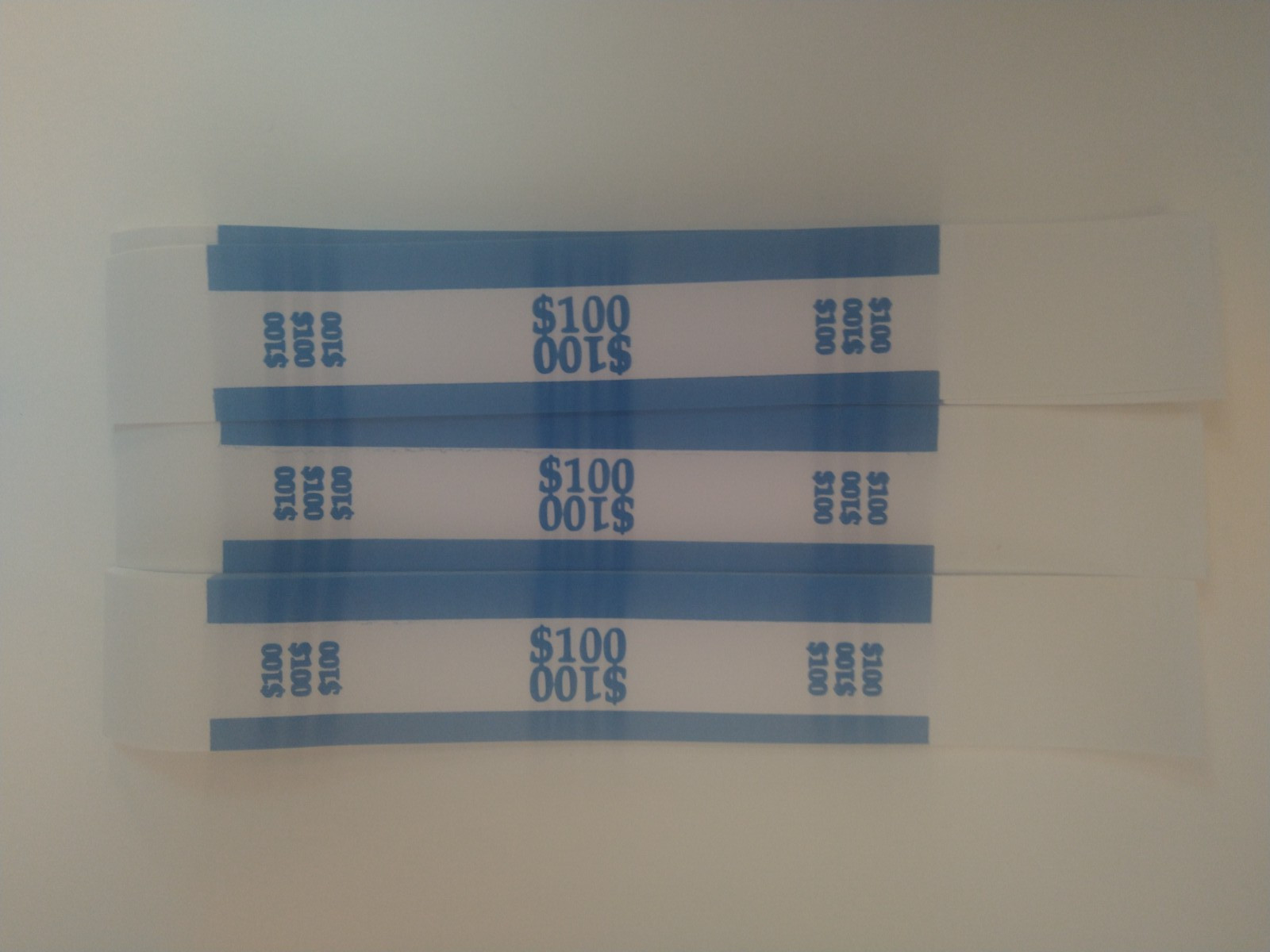 15 currency straps money bands blue $ 100 for $ 1