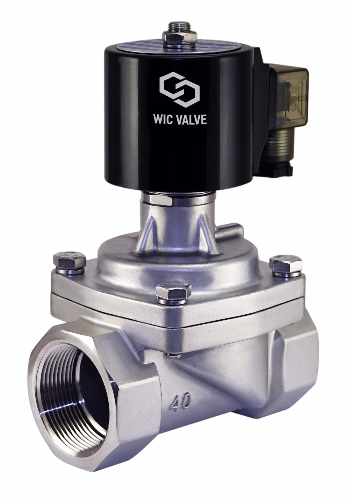 1.25″ Inch Stainless Zero Differential Electric Solenoid Steam Valve NC 24V AC