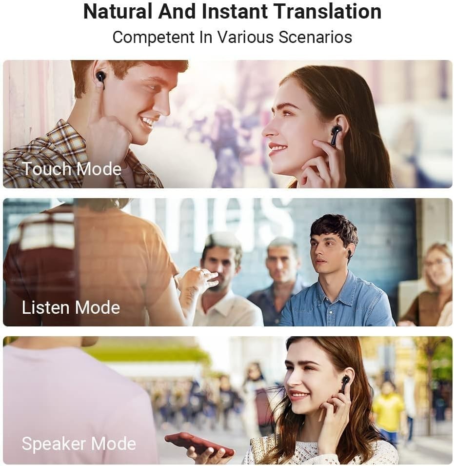 TIMEKETTLE M3 – 3-IN-1 Language Translator Earbuds/Real-Time Translation