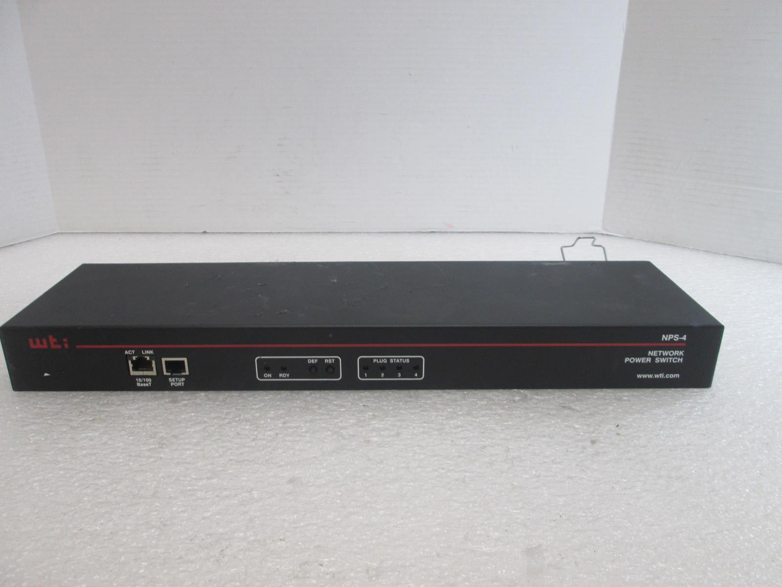 WTI NPS-4HS15-1 NETWORK POWER SWITCH RESET TO FACTORY DEFAULT