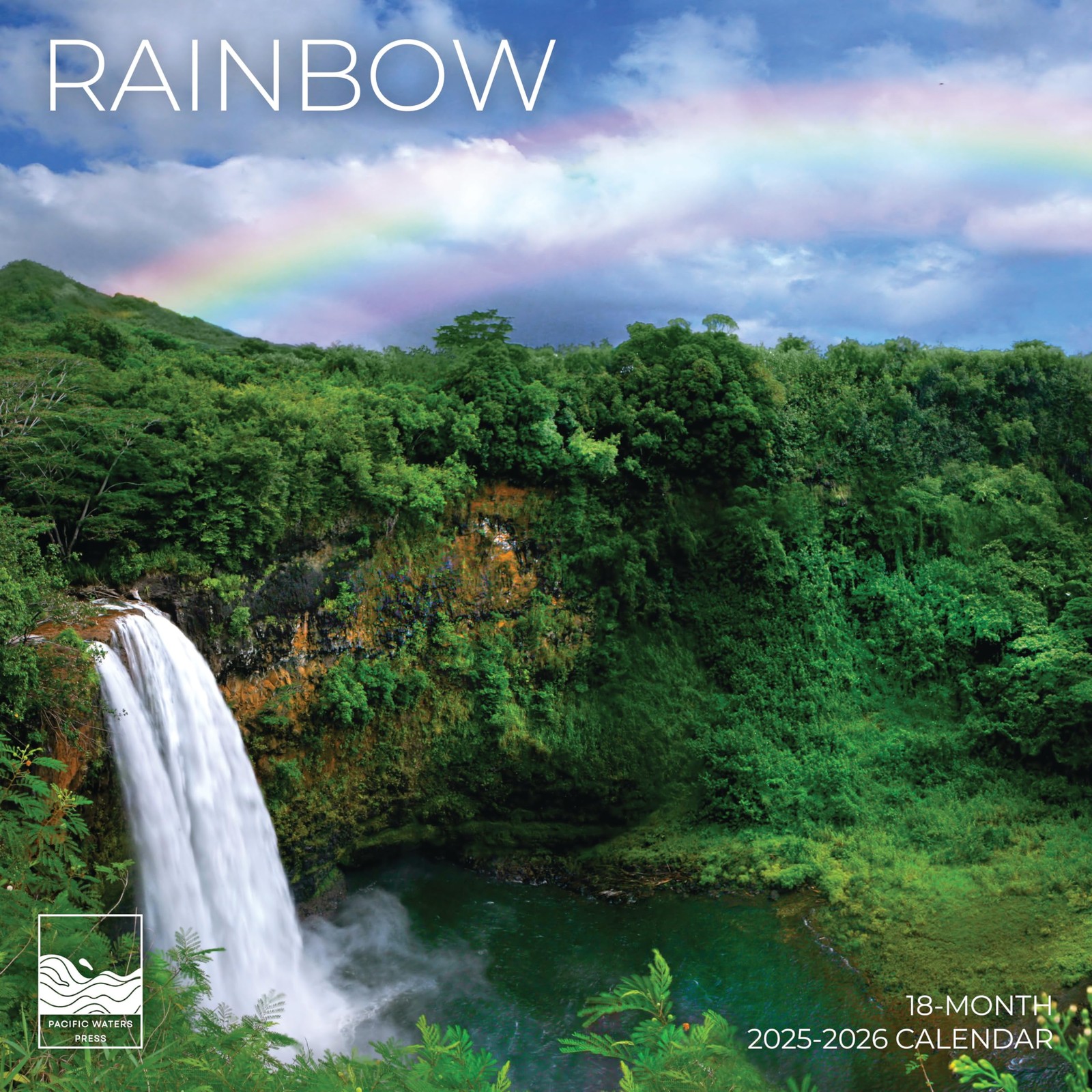 Rainbow Calendar July 2025- December 2026 Wall 18 Month | Rainbows