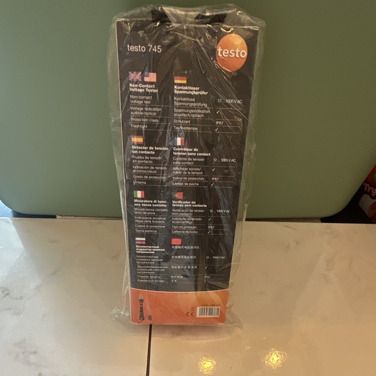 Testo 745 Non-Contact AC Voltage Tester LED 12-1000V 50-1000Hz