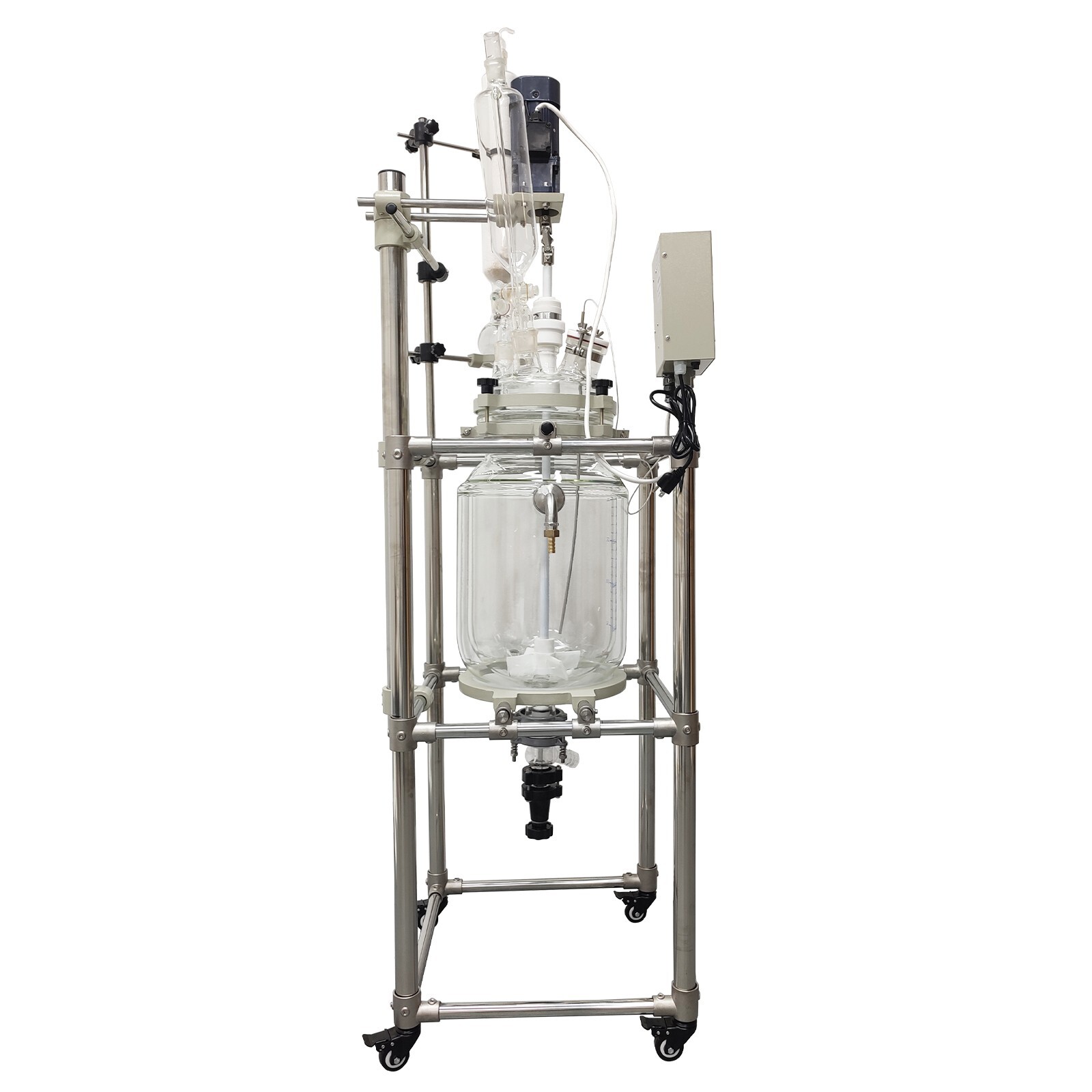 20L Jacketed Glass Reactor Jacketed Reactor 110V Jacketed Pilot Plant Reactors L